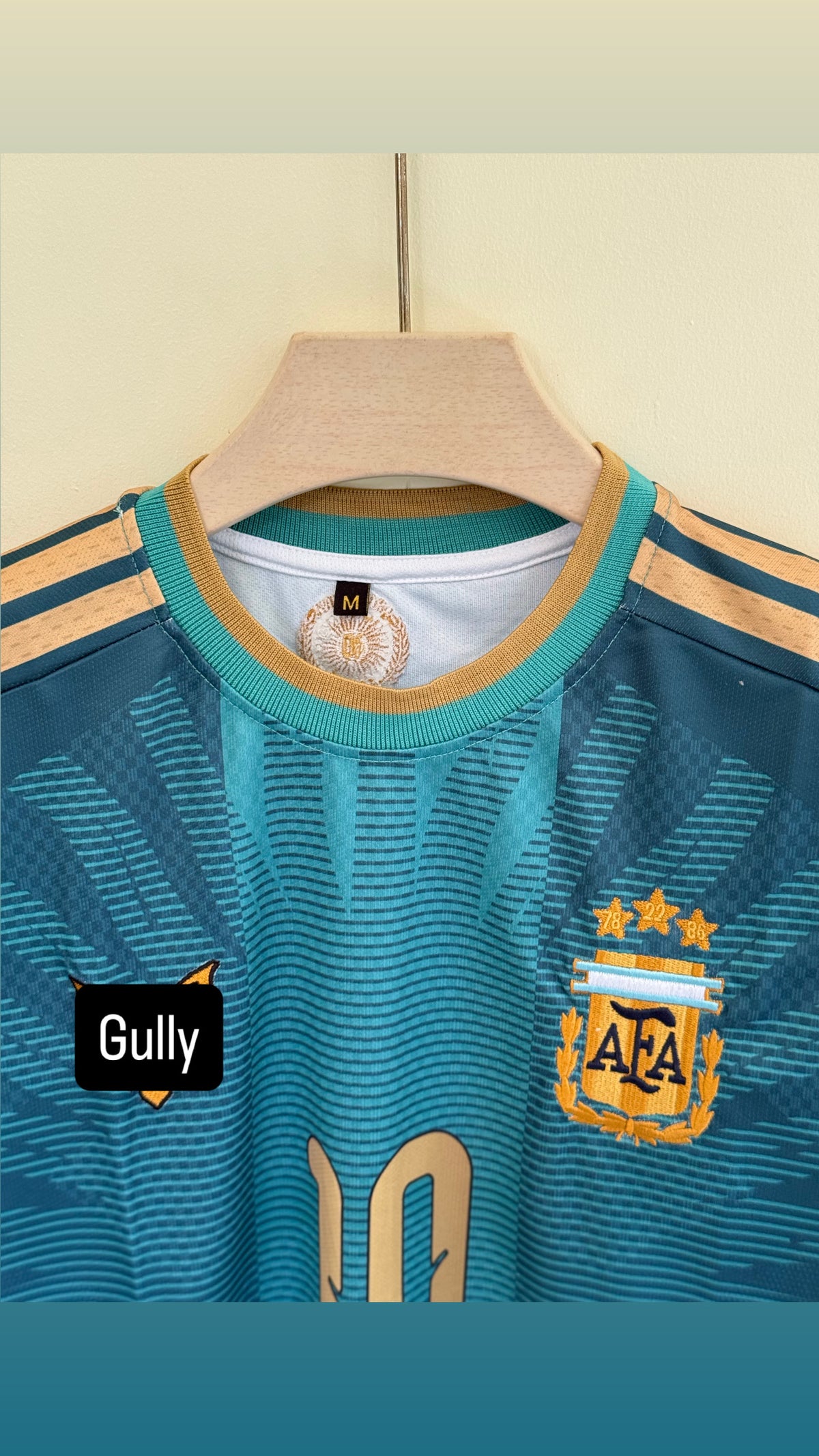 MESSI ARGENTINA GREEN FAREWELL KIT EMBROIDERY