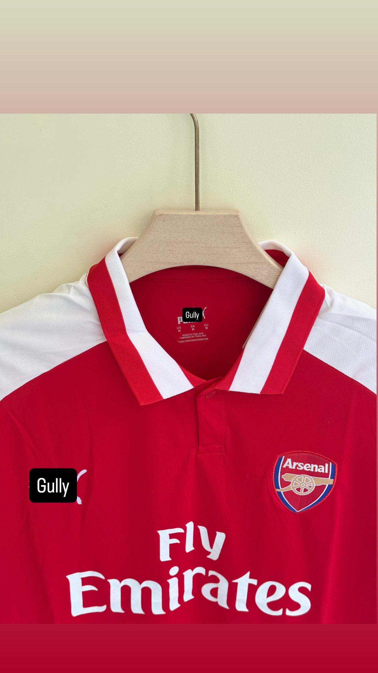 ARSENAL HOME KIT 2017 MASTER QUALITY EMBROIDERY