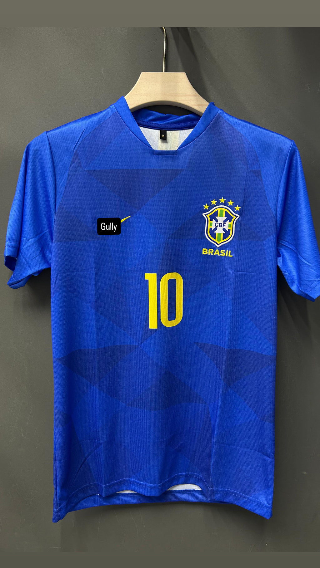 NEYMAR BRAZIL 2018 WORLD CUP AWAY KIT EMBROIDERY