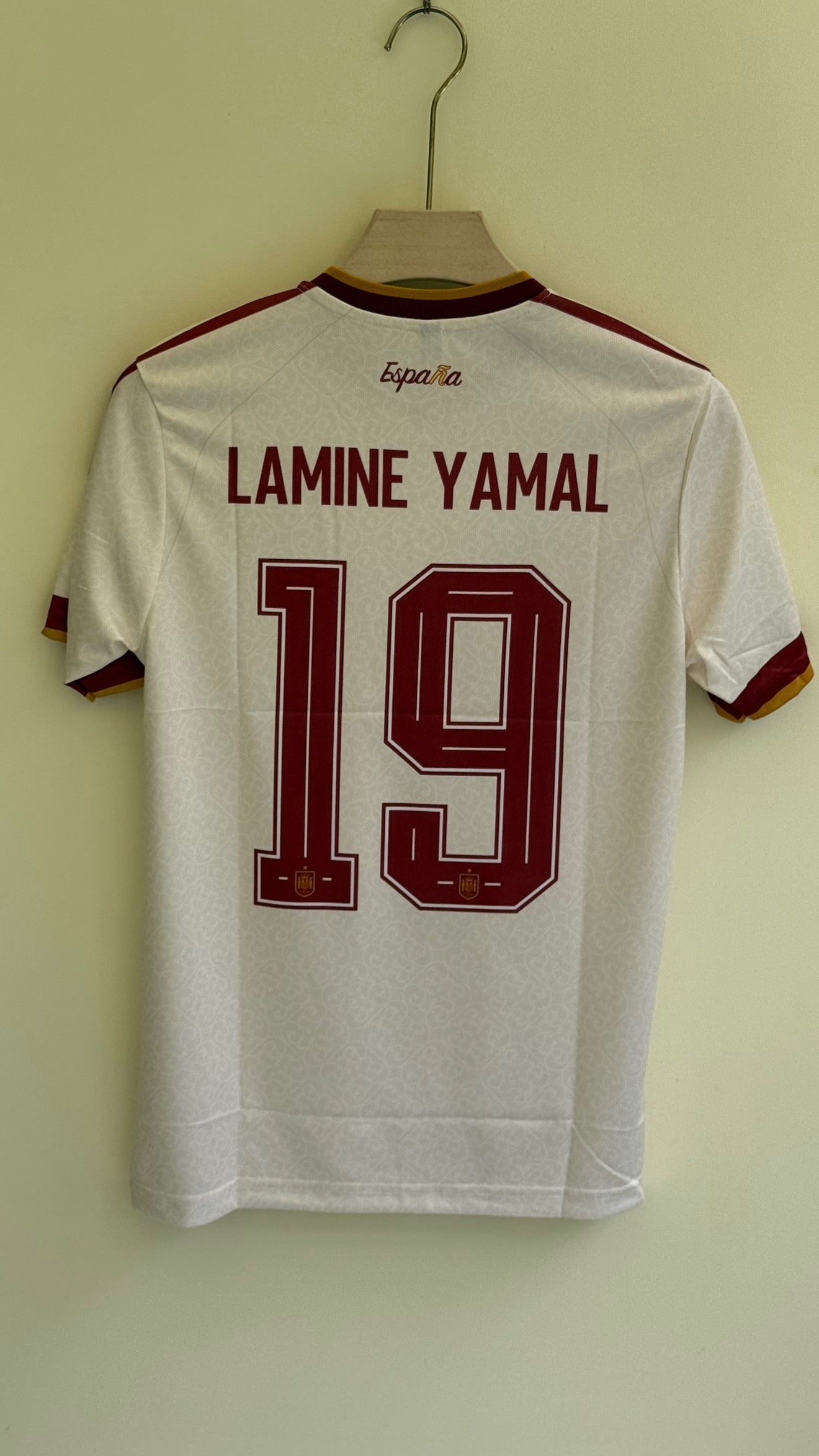 YAMAL SPAIN WORLD CUP 2026 AWAY KIT EMBROIDERY