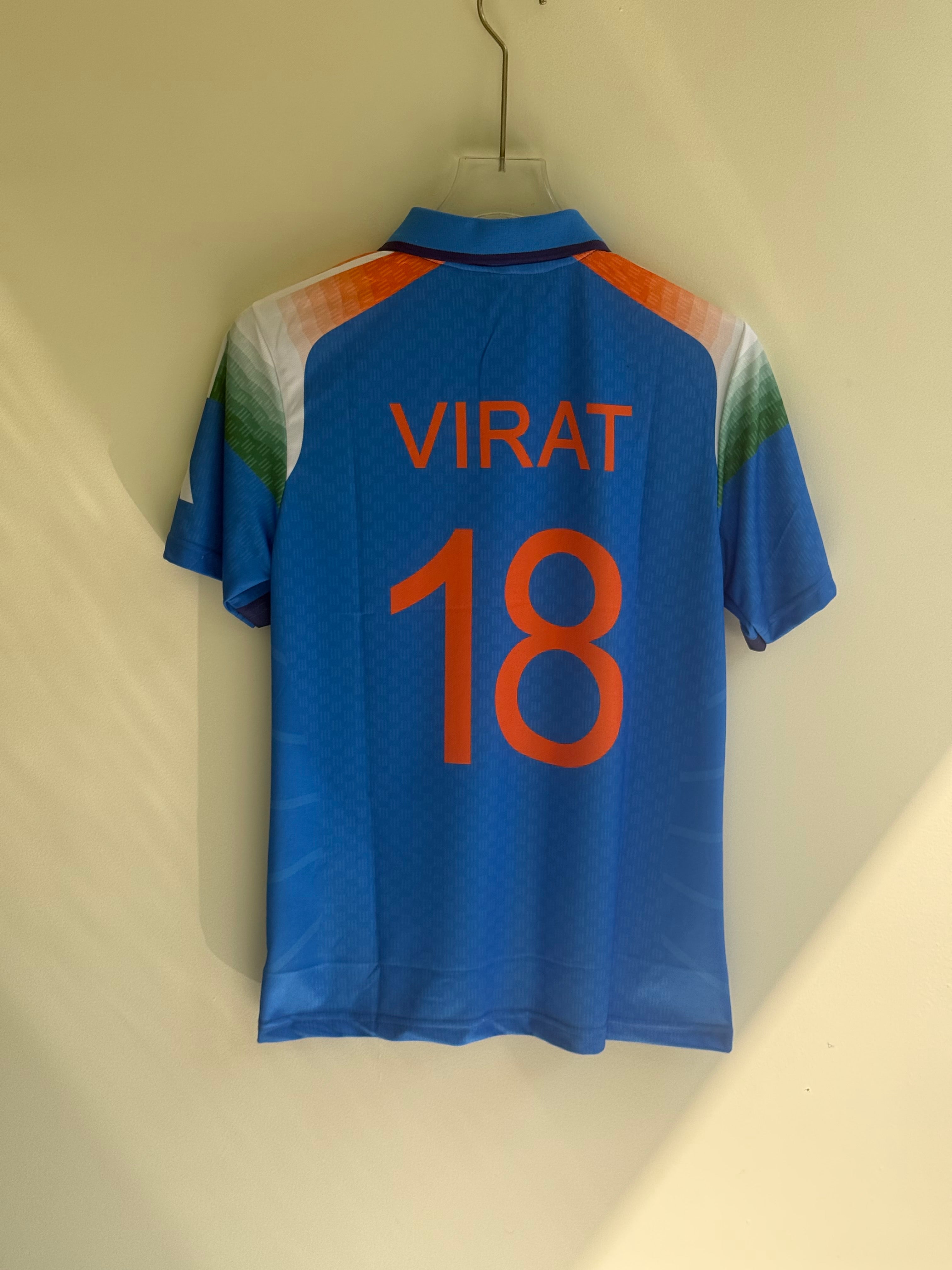 VIRAT INDIAN ODI CRICKET JERSEY POLO EMBROIDERY