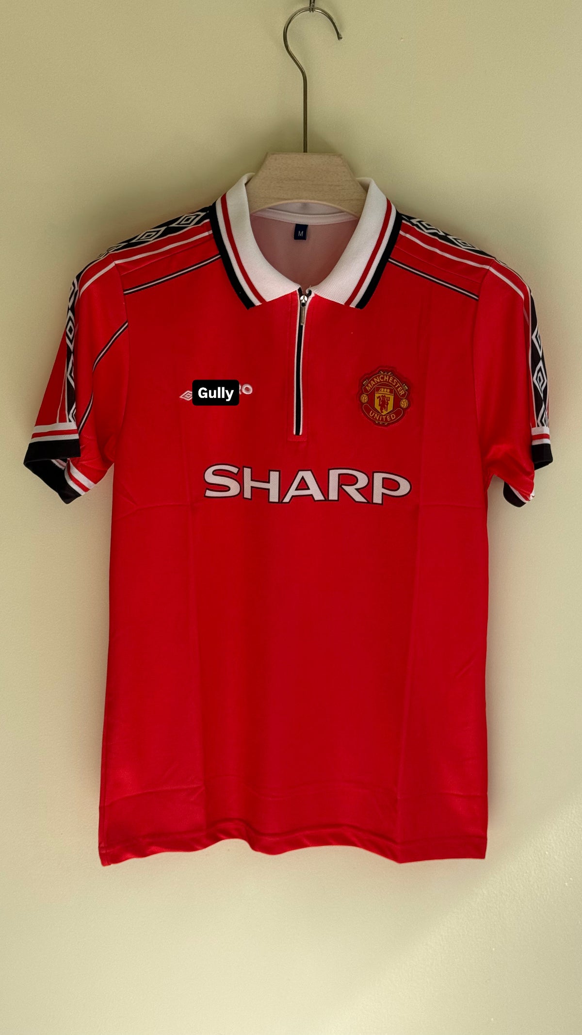 BECKHAM UNITED HOME KIT 1998 POLO EMBROIDERY - Small
