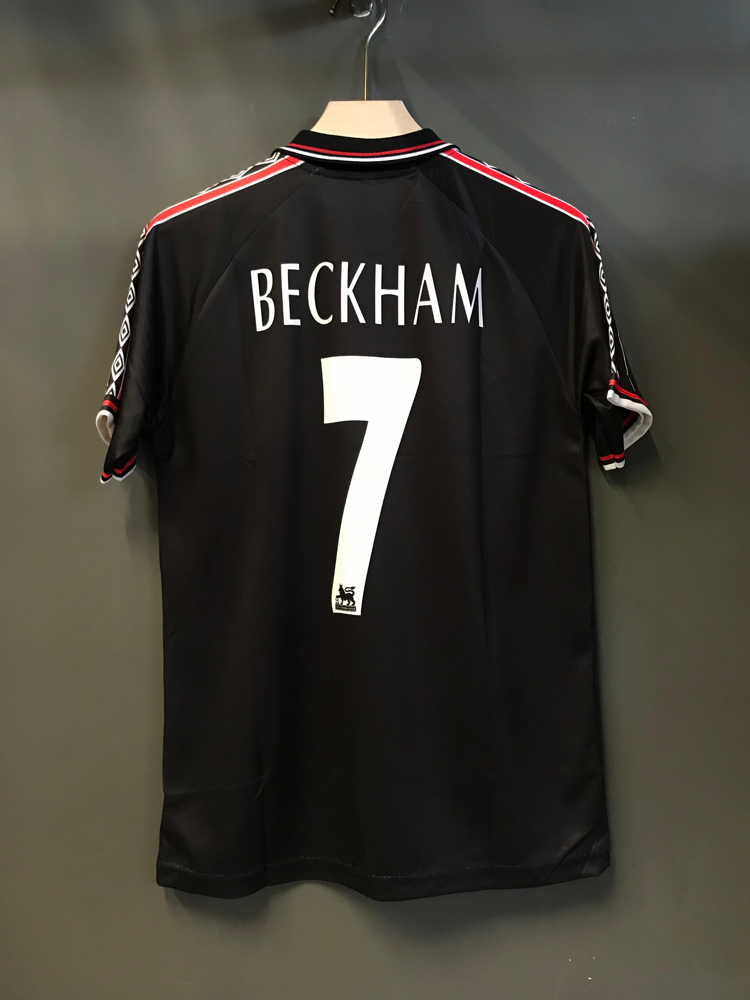 BECKHAM UNITED 98/99 AWAY POLO EMBROIDERY