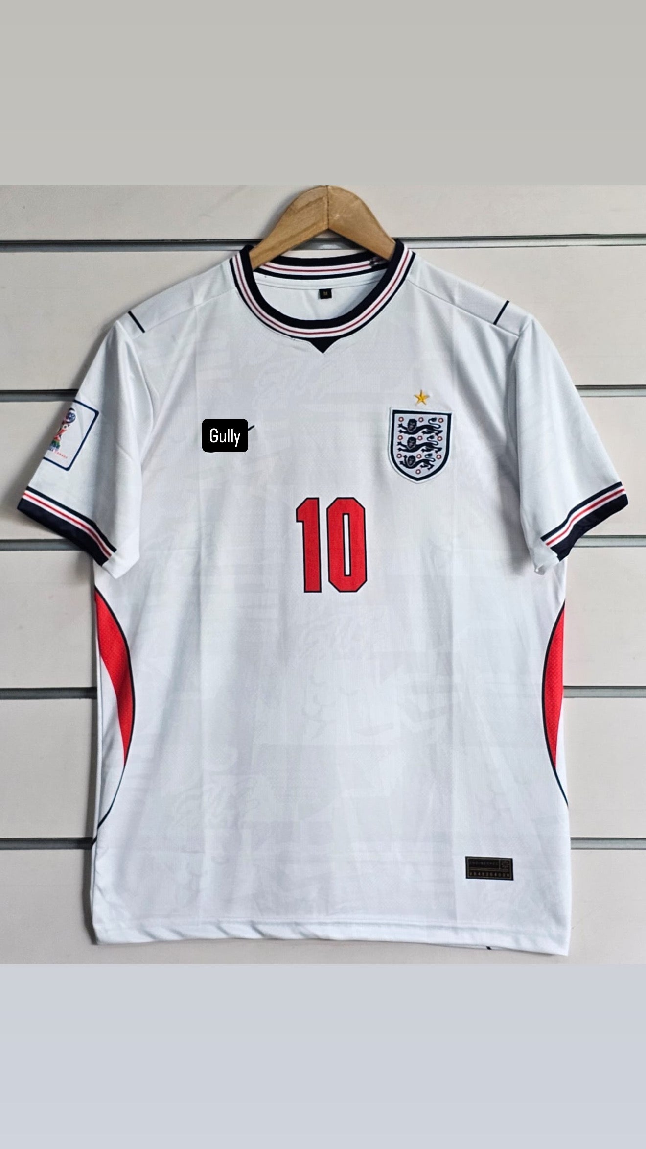 BELLINGHAM ENGLAND 2026 WORLD CUP HOME KIT EMBROIDERY