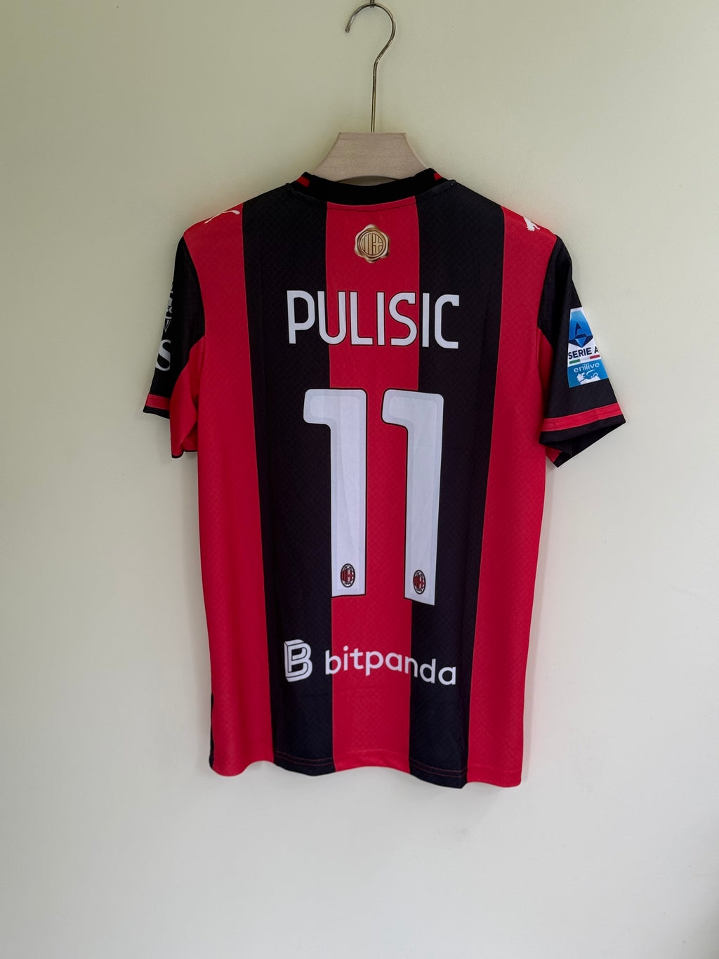 PULISIC AC MILAN HOME KIT 26/27 EMBROIDERY