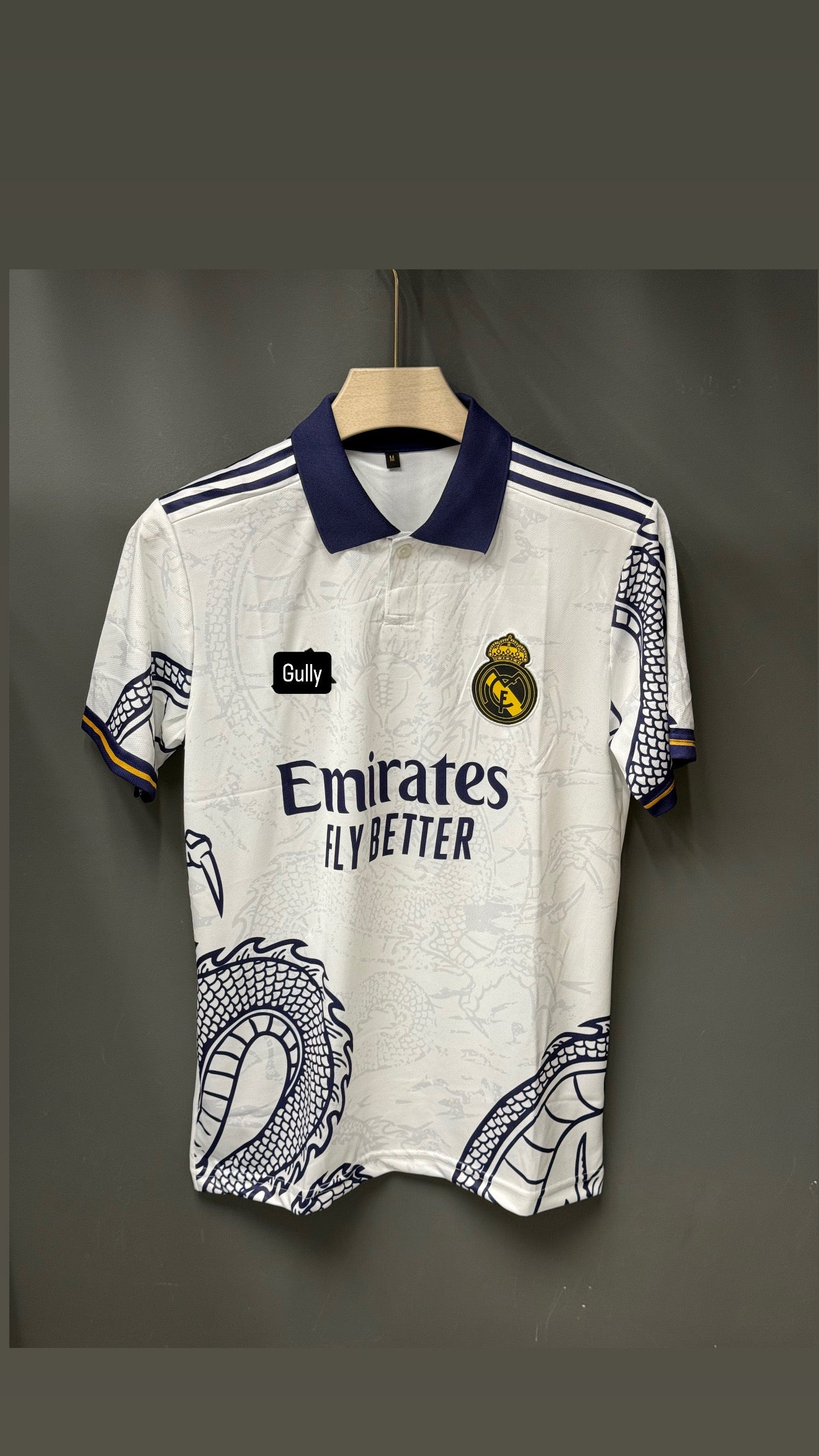 REAL MADRID 22/23 DRAGON WHITE POLO EMBROIDERY