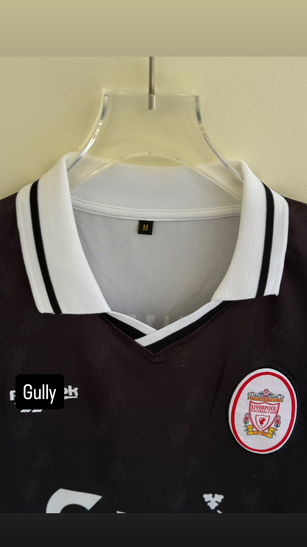 OWEN LIVERPOOL 1996/97 THIRD KIT POLO EMBROIDERY