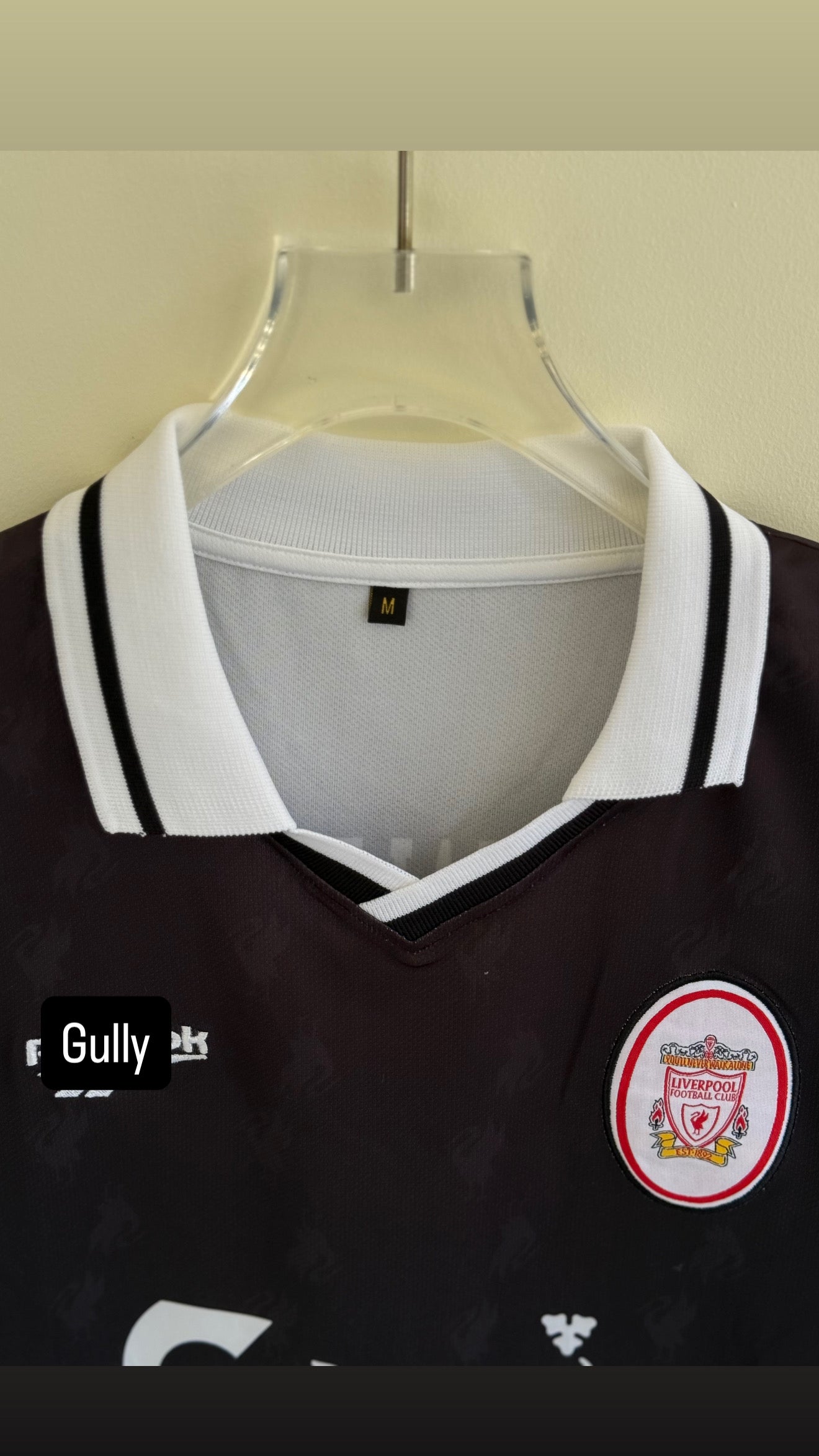 OWEN LIVERPOOL 1996/97 THIRD KIT POLO EMBROIDERY