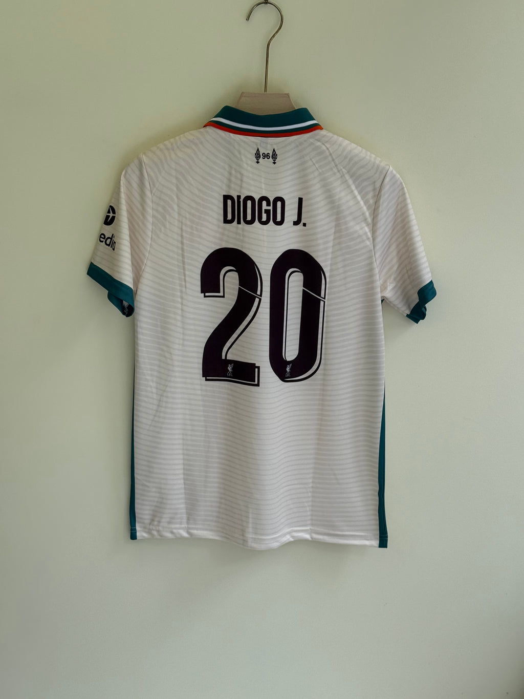 DIOGO JOTTA LIVERPOOL 21/22 AWAY KIT POLO EMBROIDERY