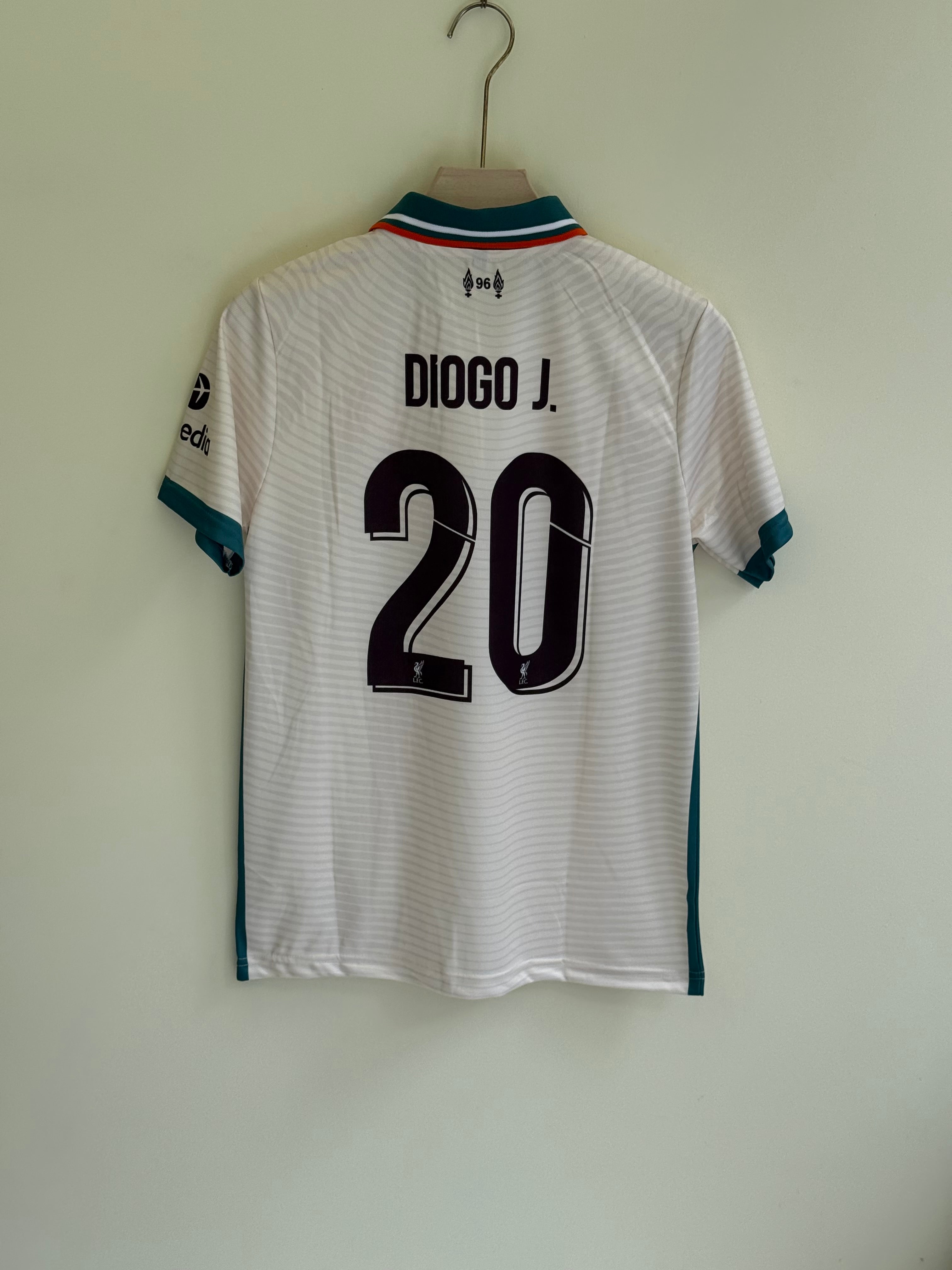 DIOGO JOTTA LIVERPOOL 21/22 AWAY KIT POLO EMBROIDERY