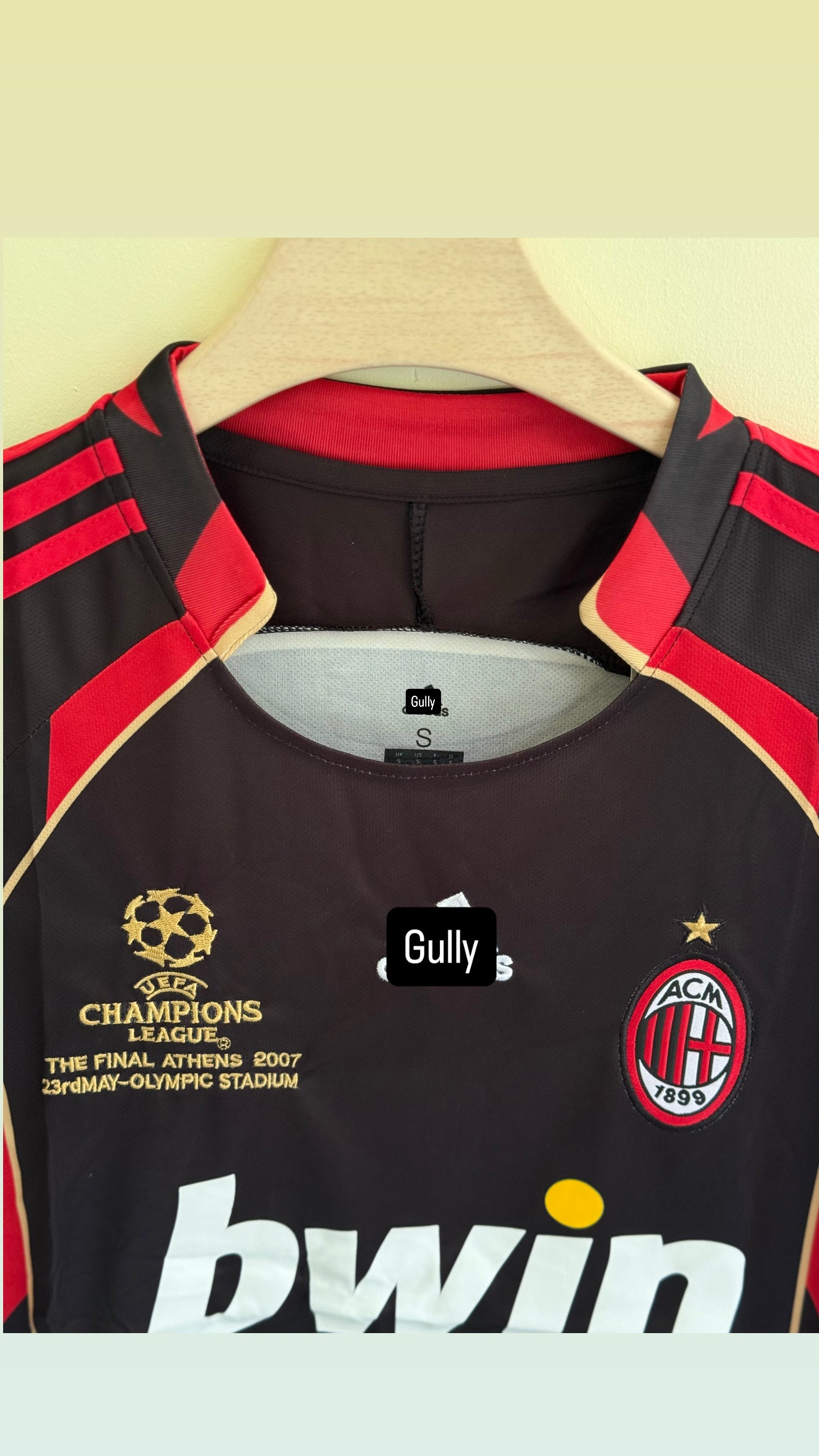 AC MILAN 2007 THIRD KIT MASTER QUALITY EMBROIDERY