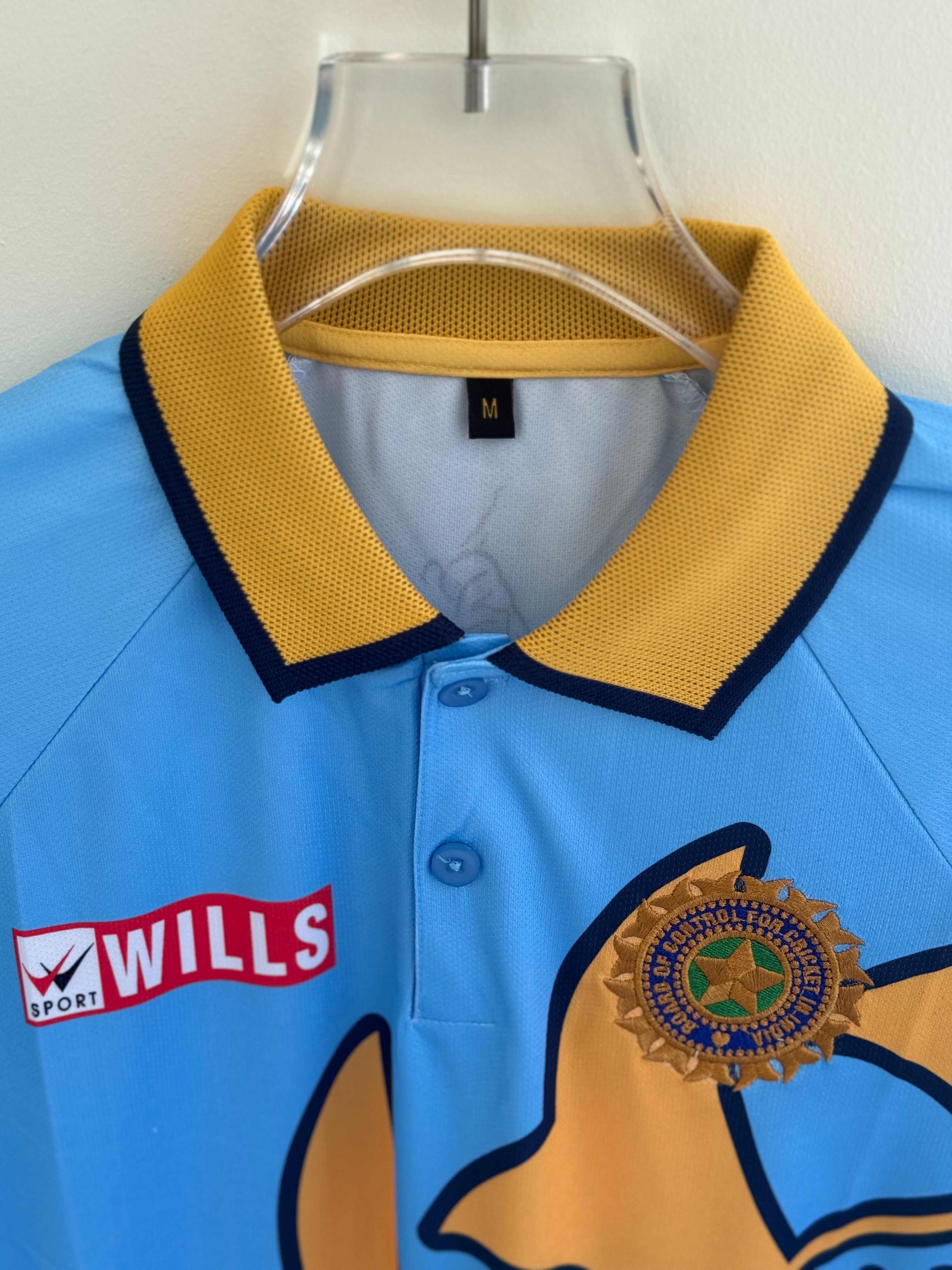 SACHIN TENDULKAR 1999 WORLD CUP INDIAN JERSEY POLO EMBROIDERY