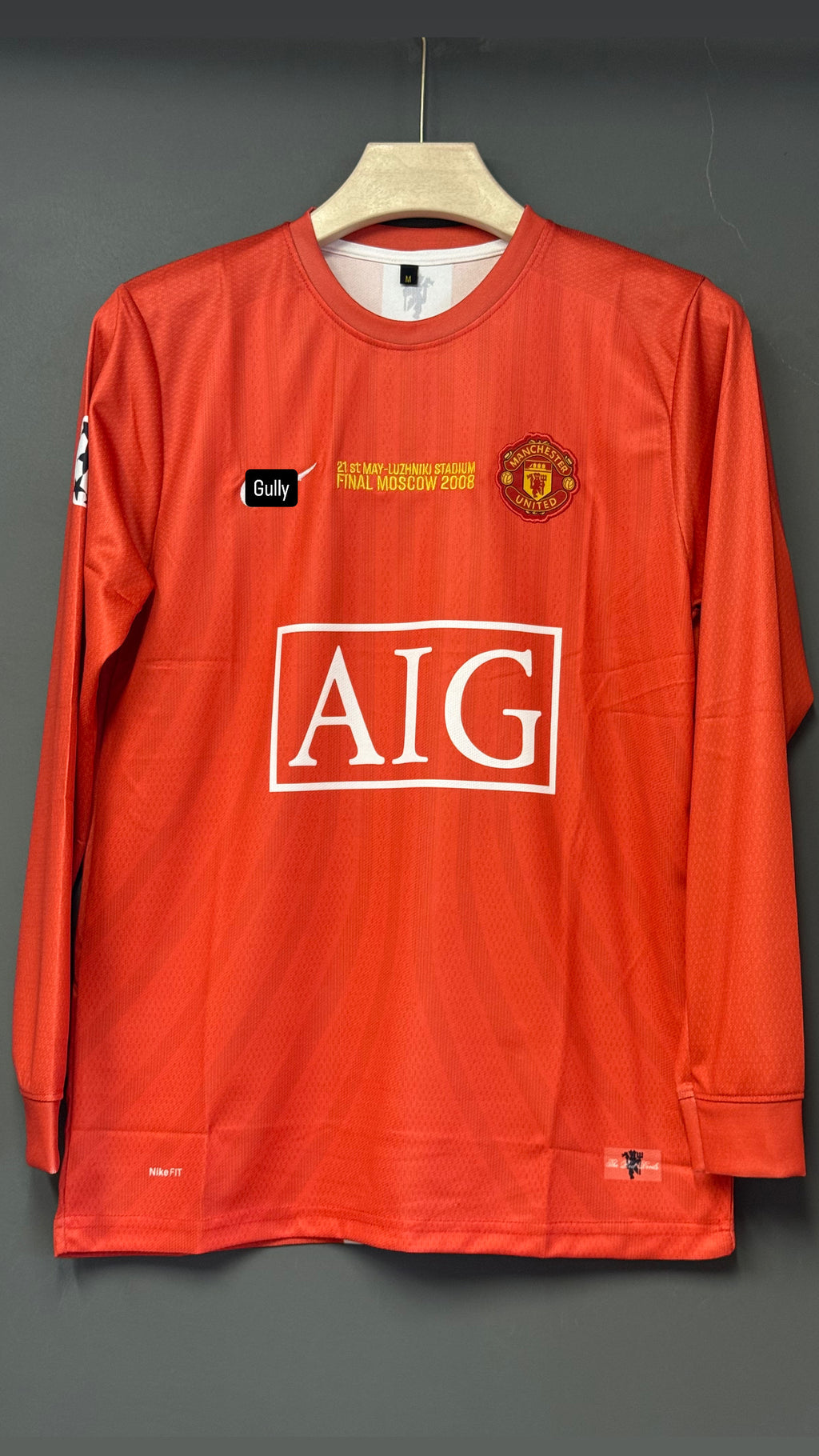RONALDO UNITED 2008 HOME KIT FULL SLEEV EMBROIDERY