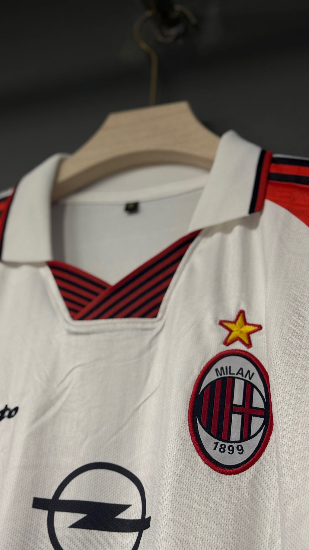 MALDINI AC MILAN 97/98 AWAY POLO FIVE SLEEV EMBROIDERY