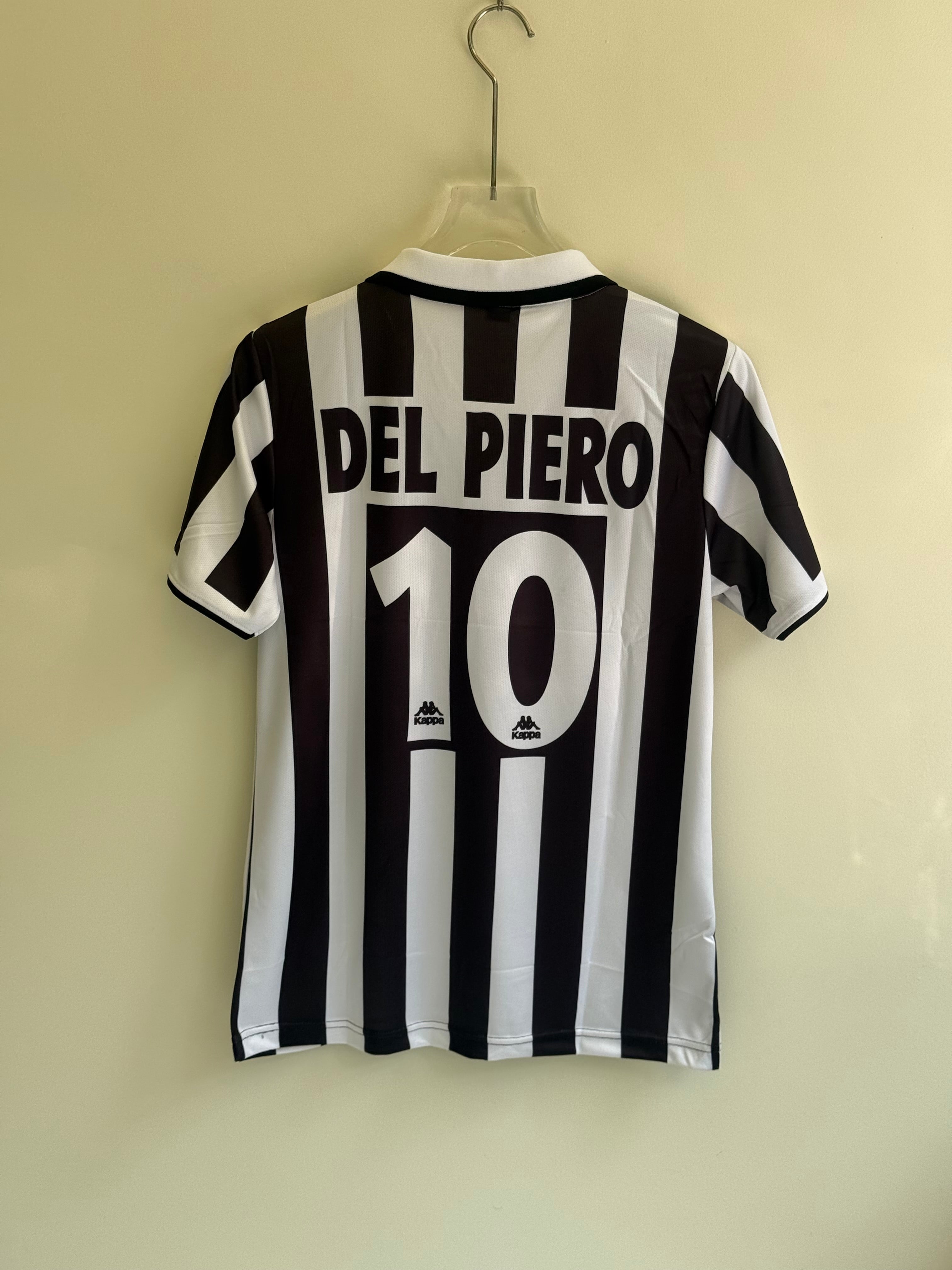 DEL PIERO JUVENTUS 1995/96 HOME KIT POLO EMBROIDERY