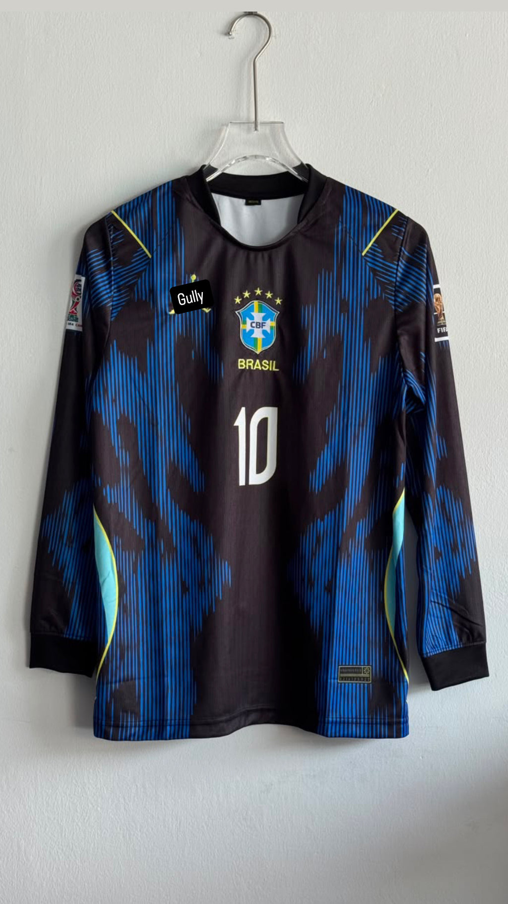 NEYMAR BRAZIL 2026 WORLD CUP AWAY KIT FULL SLEEV EMBROIDERY