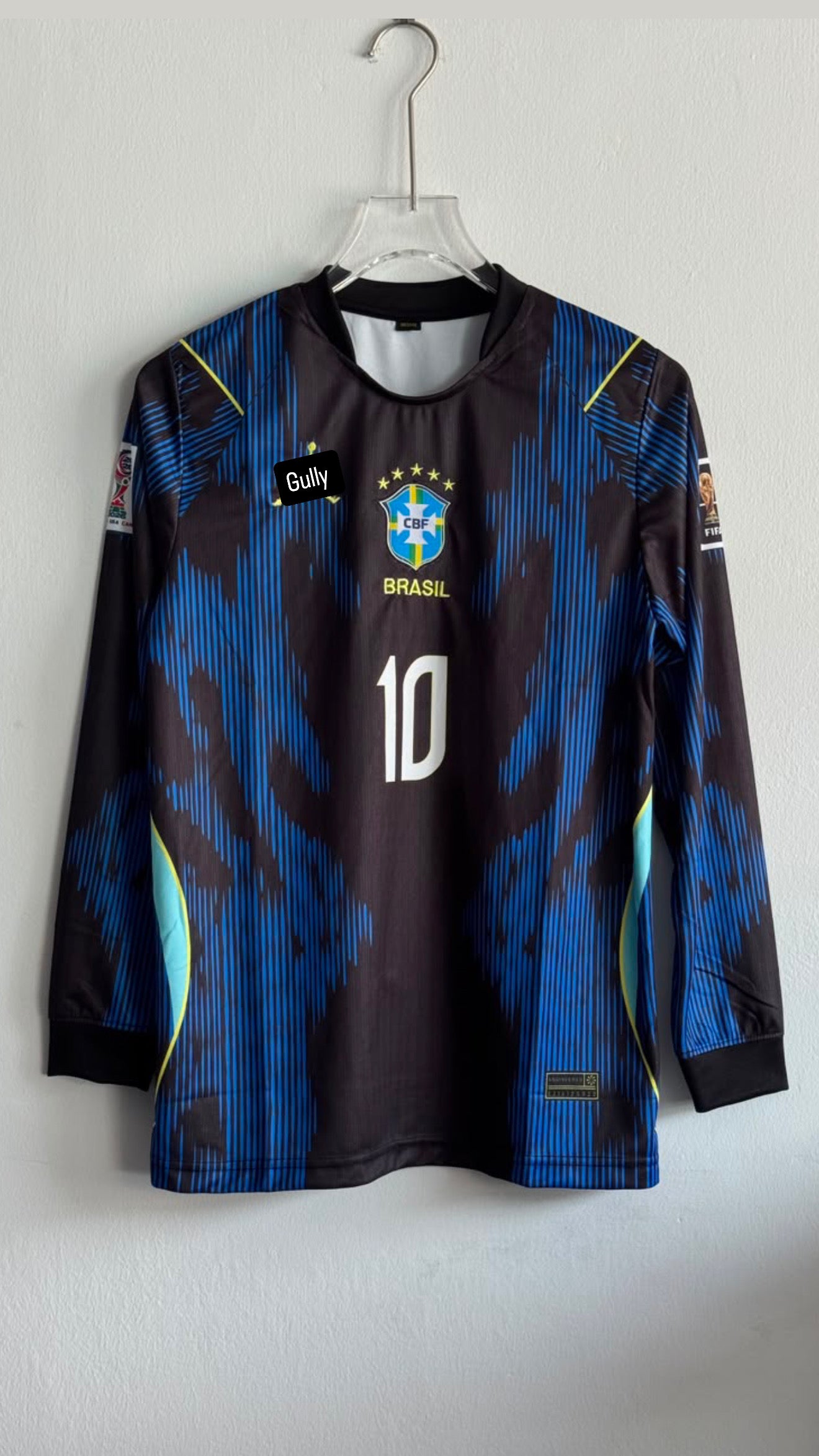 NEYMAR BRAZIL 2026 WORLD CUP AWAY KIT FULL SLEEV EMBROIDERY