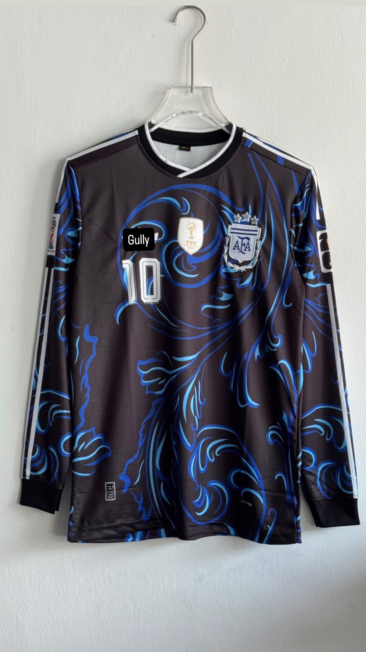 MESSI ARGENTINA 2026 WORLD CUP AWAY KIT FULL SLEEV EMBROIDERY - Small