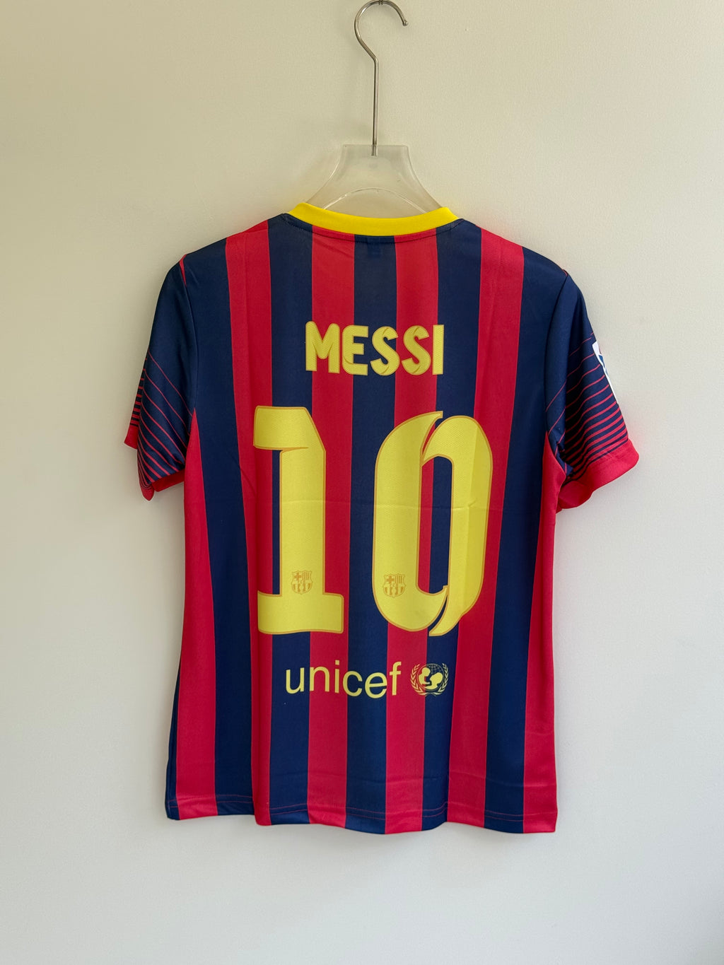 MESSI BARCELONA 2013/14 HOME KIT EMBROIDERY