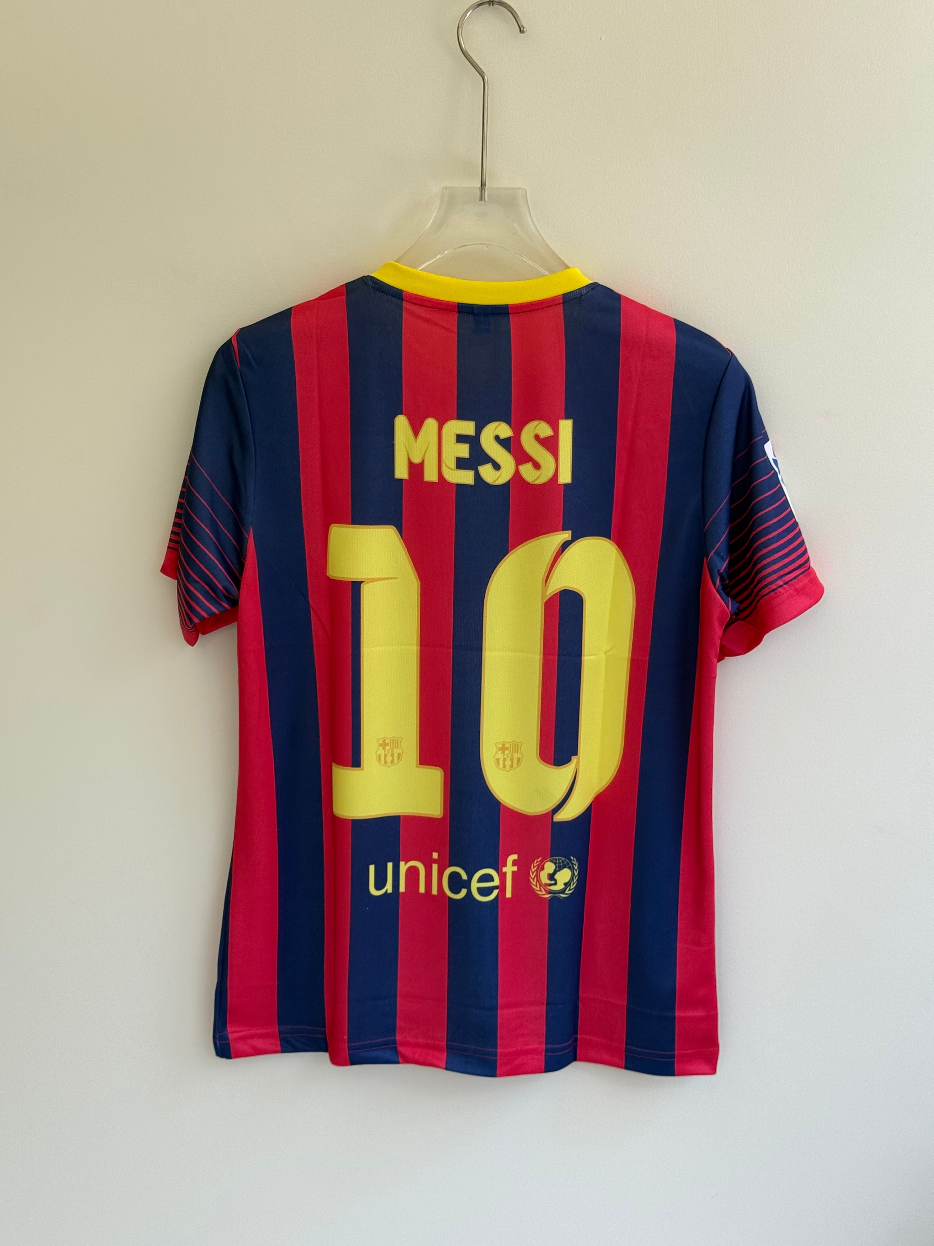 MESSI BARCELONA 2013/14 HOME KIT EMBROIDERY
