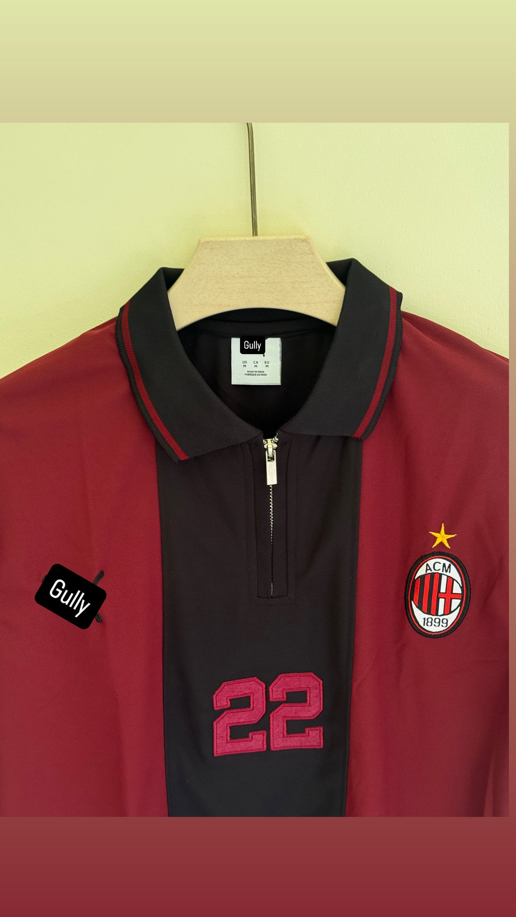 AC MILAN POLO EMBROIDERY T SHIRT