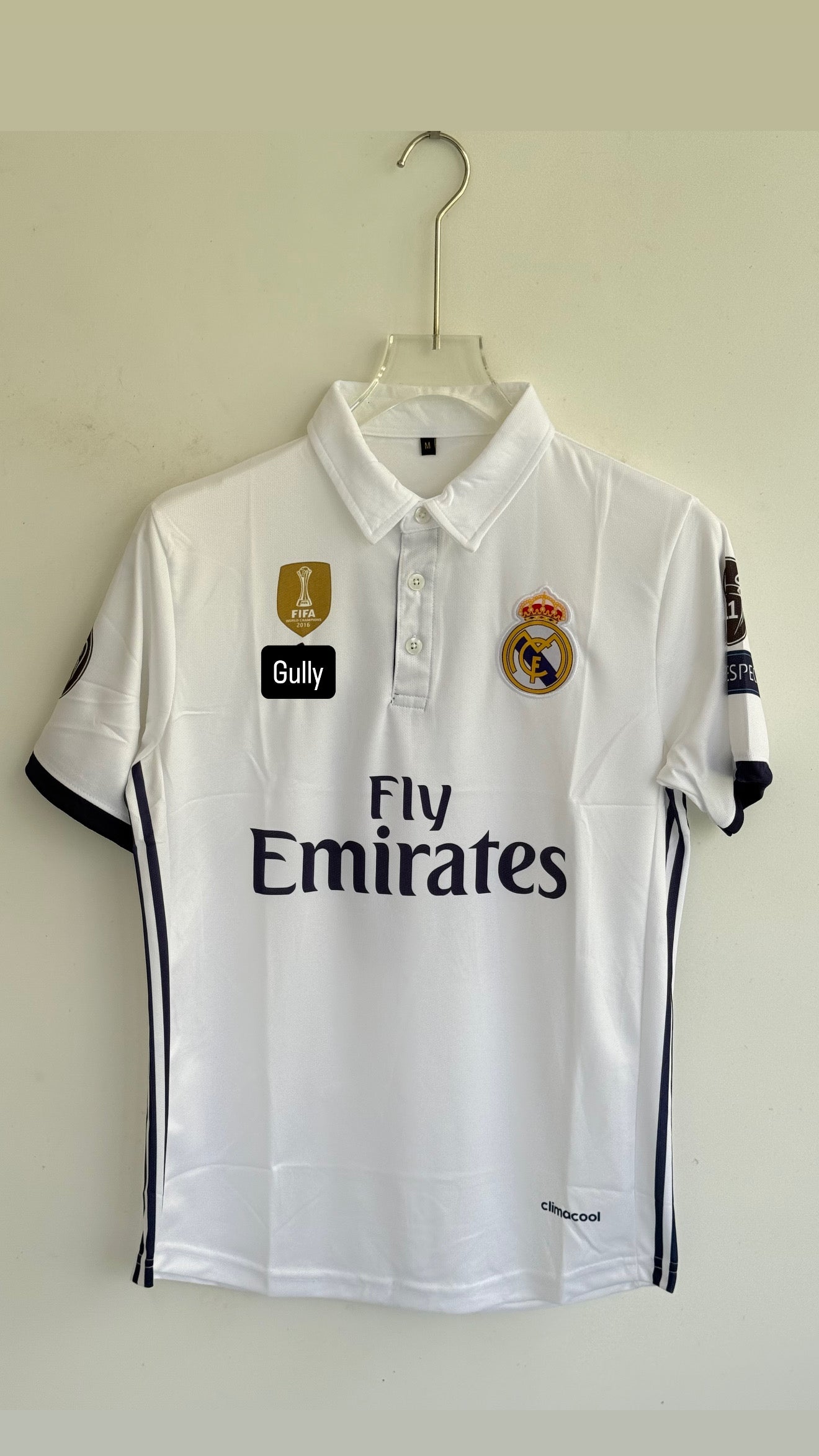 BALE REAL MADRID 2016 HOME KIT POLO EMBROIDERY