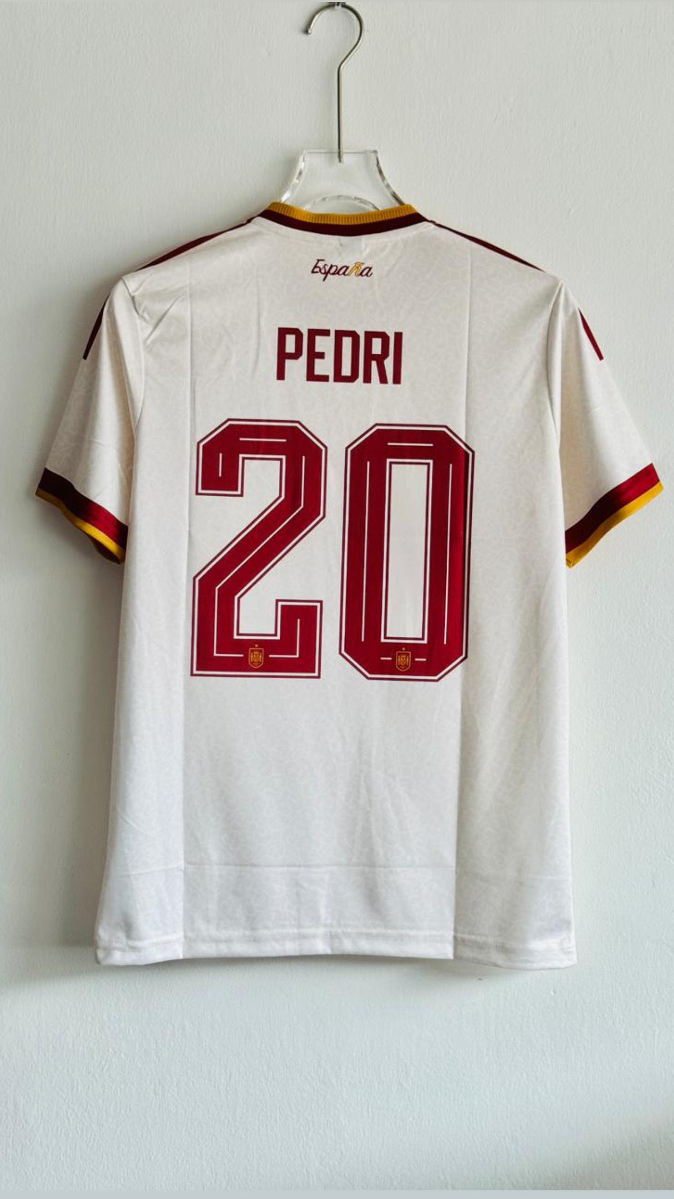 PEDRI SPAIN WORLD CUP 2026 AWAY KIT EMBROIDERY