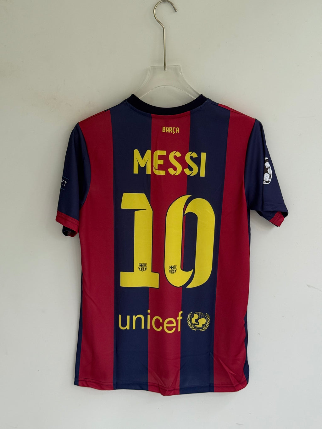 MESSI BARCELONA 2014 HOME KIT EMBROIDERY