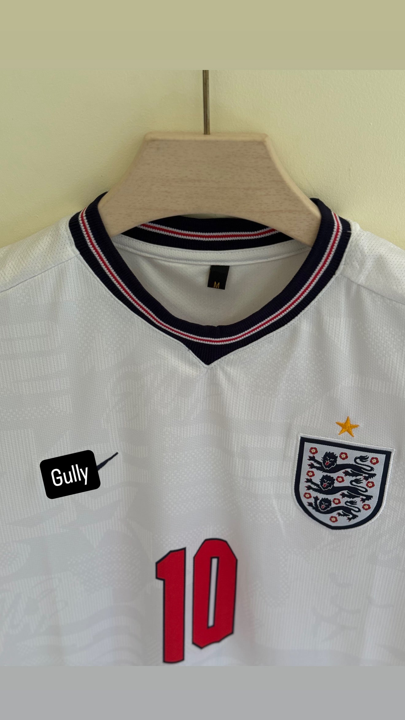 BELLINGHAM ENGLAND 2026 WORLD CUP HOME KIT EMBROIDERY