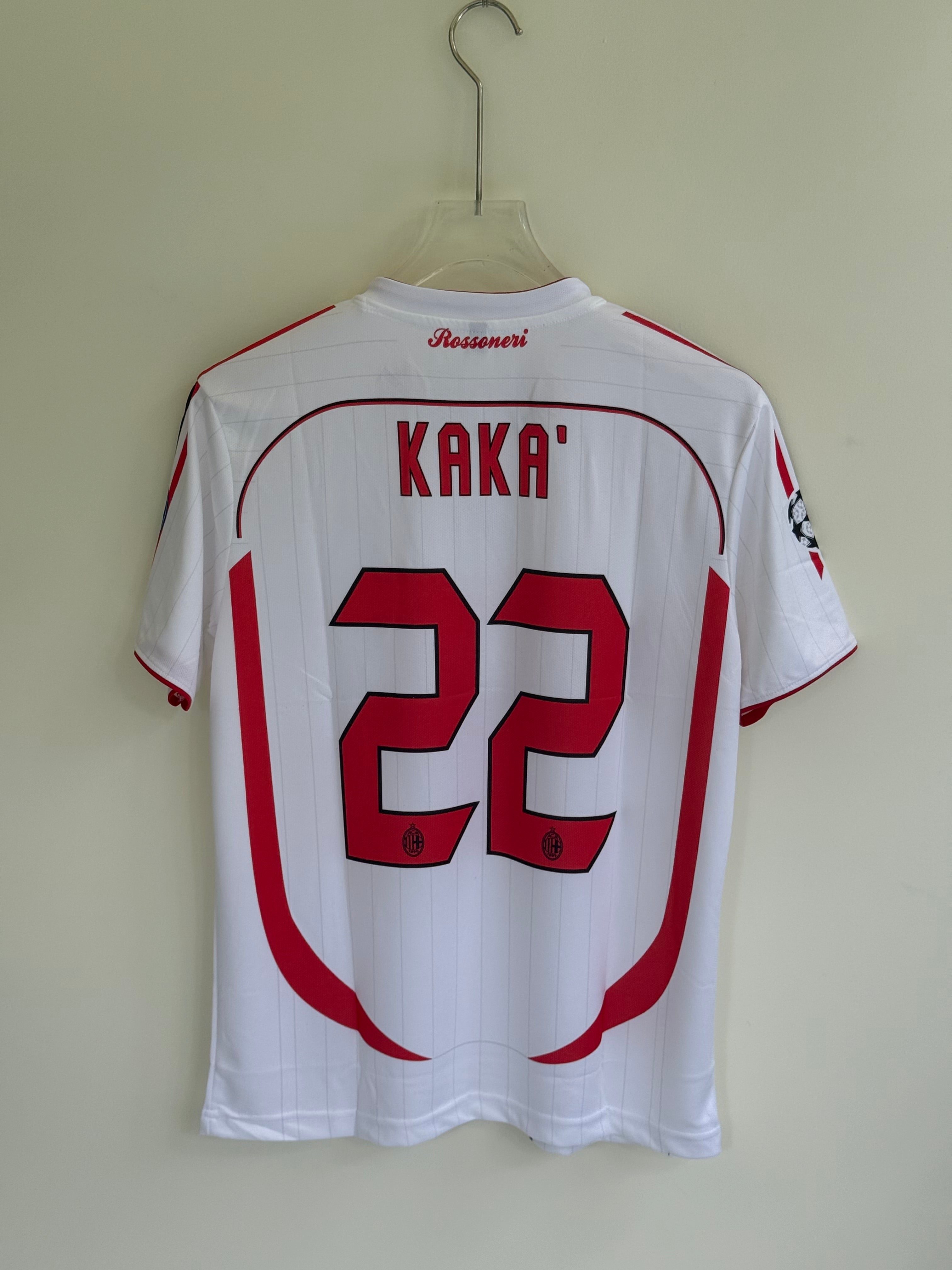 KAKA AC MILAN AWAY KIT 2007 EMBROIDERY
