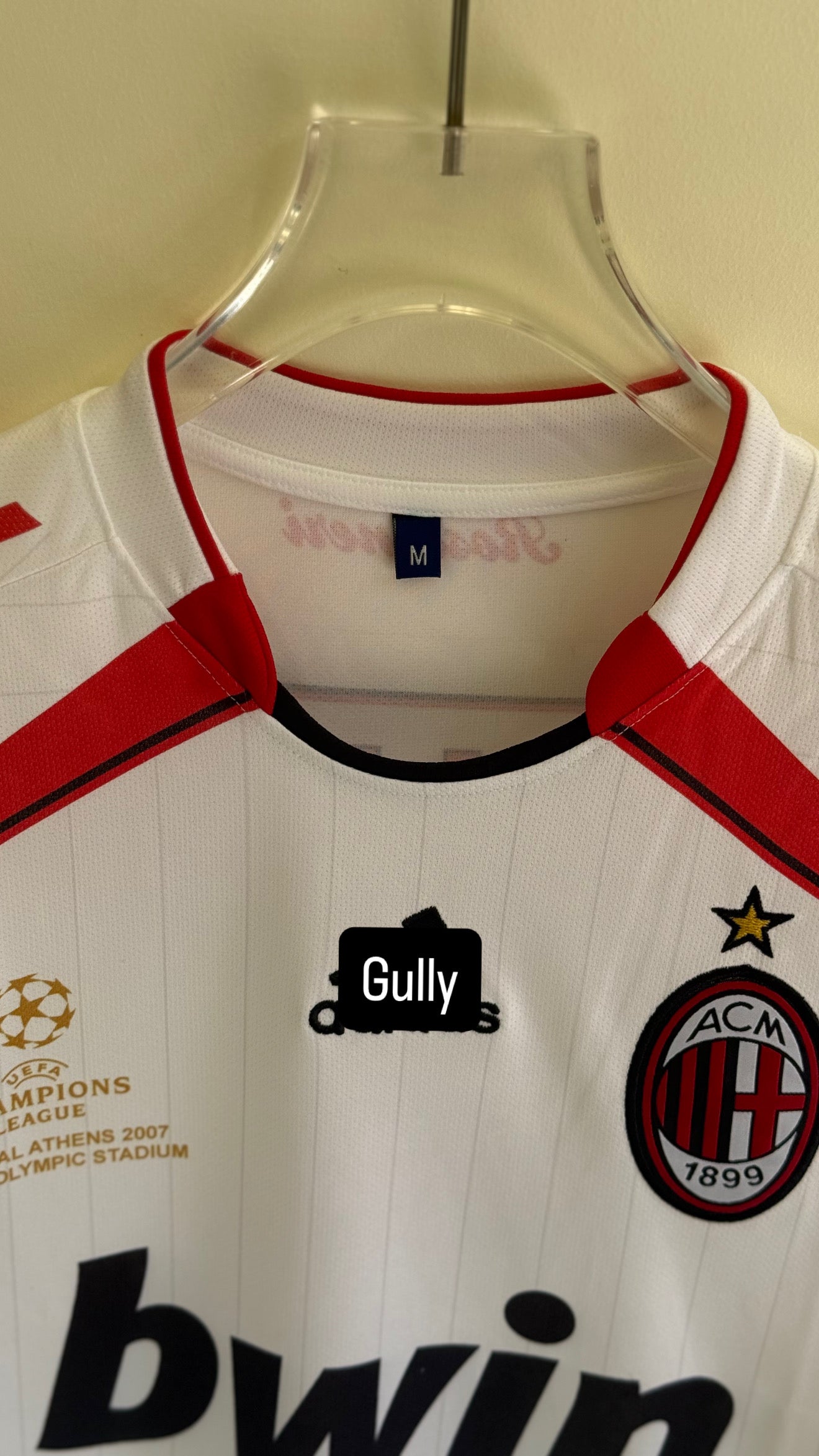 MALDINI AC MILAN 2006/07 AWAY FULL SLEEV EMBROIDERY