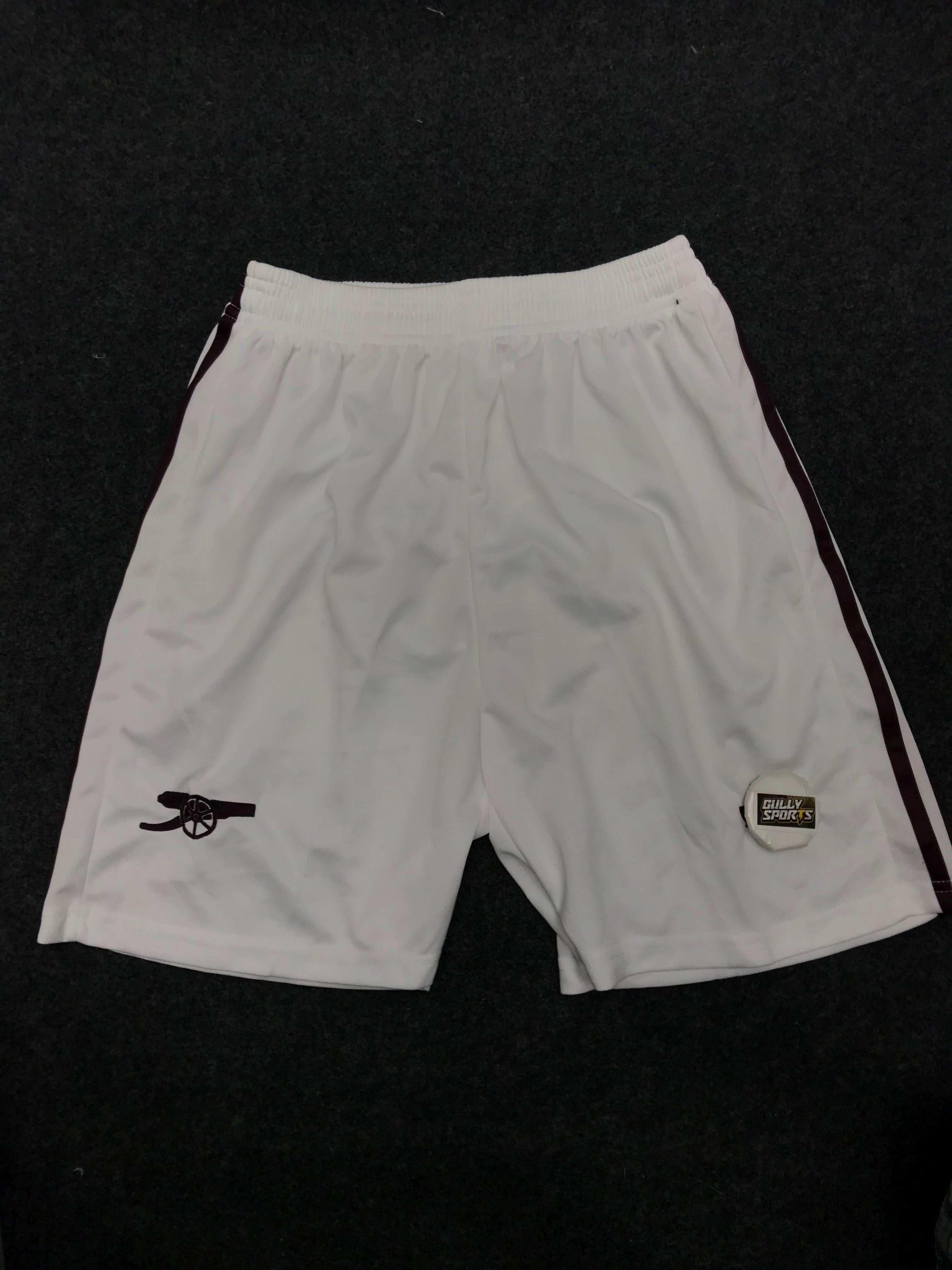 ARSENAL WHITE SHORTS EMBROIDERY