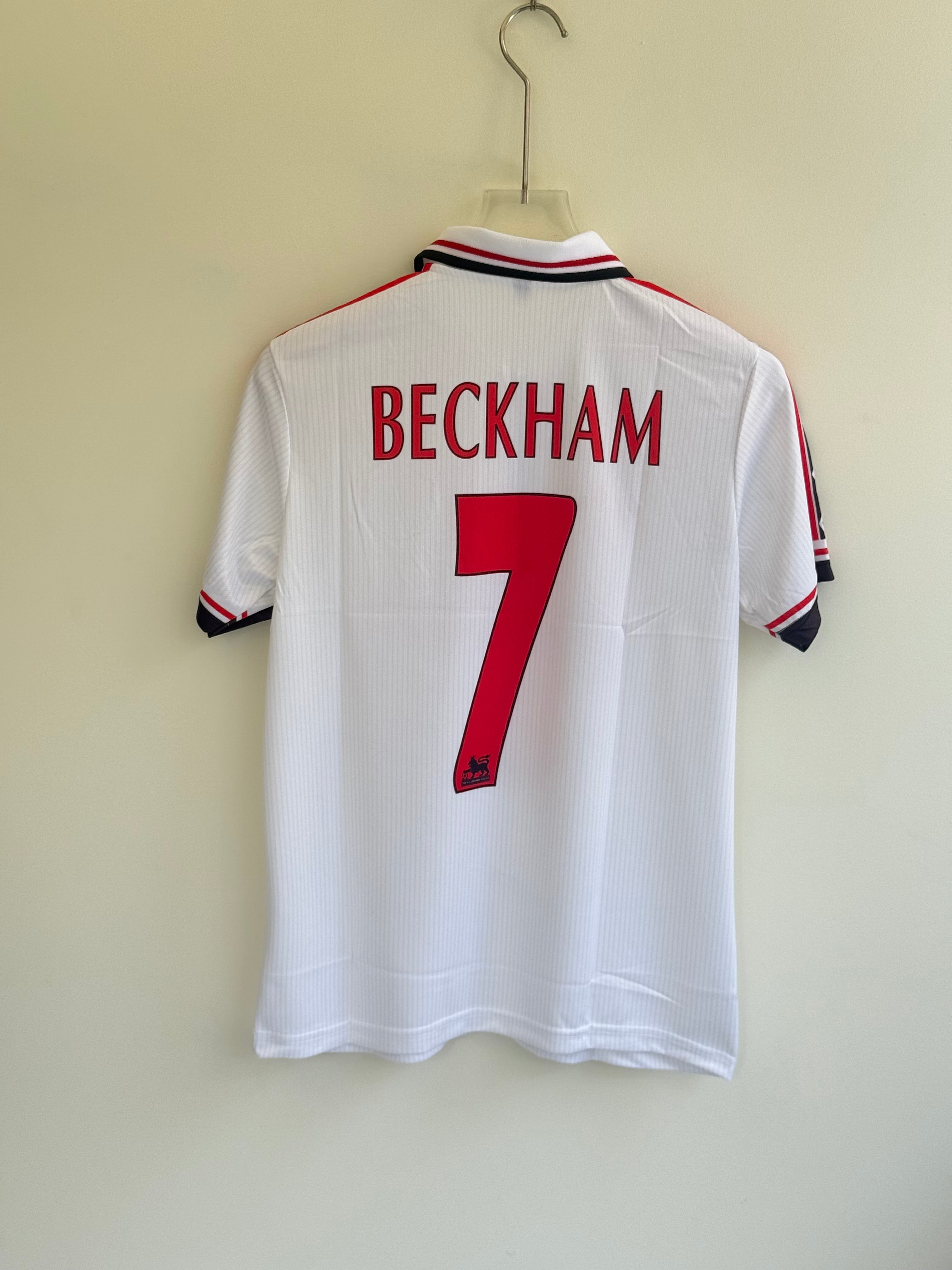 BECKHAM UNITED 1998/99 AWAY KIT POLO EMBROIDERY