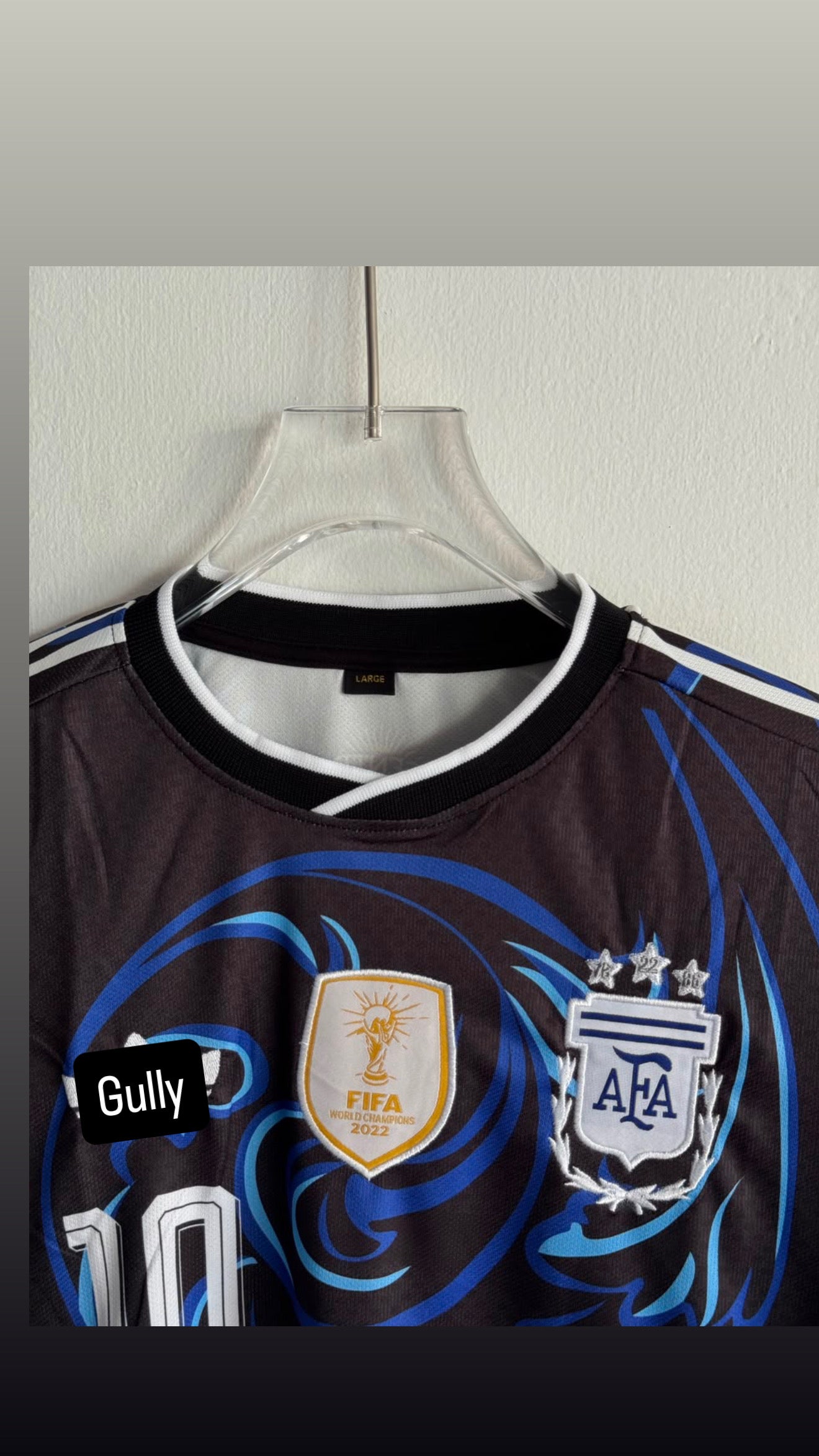 MESSI ARGENTINA 2026 WORLD CUP AWAY KIT EMBROIDERY