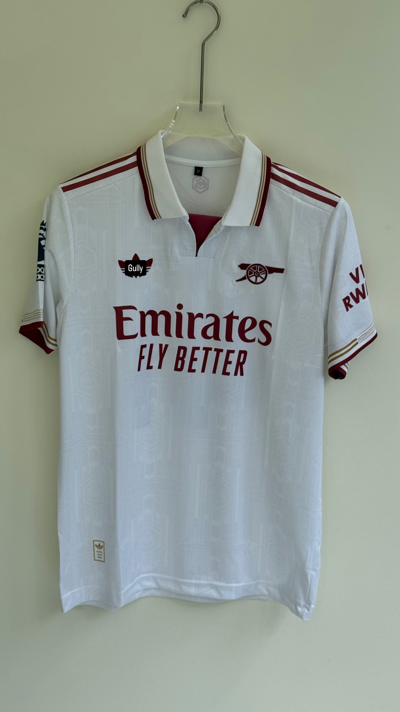 RICE ARSENAL AWAY KIT POLO EMBROIDERY 25/26