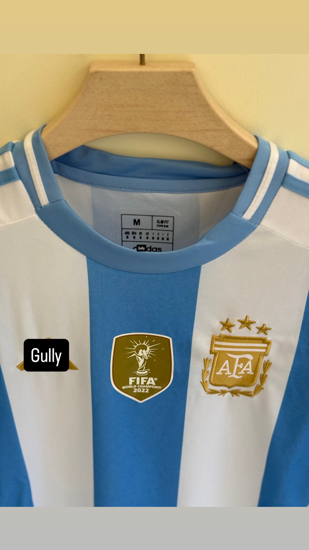 ARGENTINA 2022 WORLD CUP FULL SLEEEV MASTER QUALITY EMBROIDERY