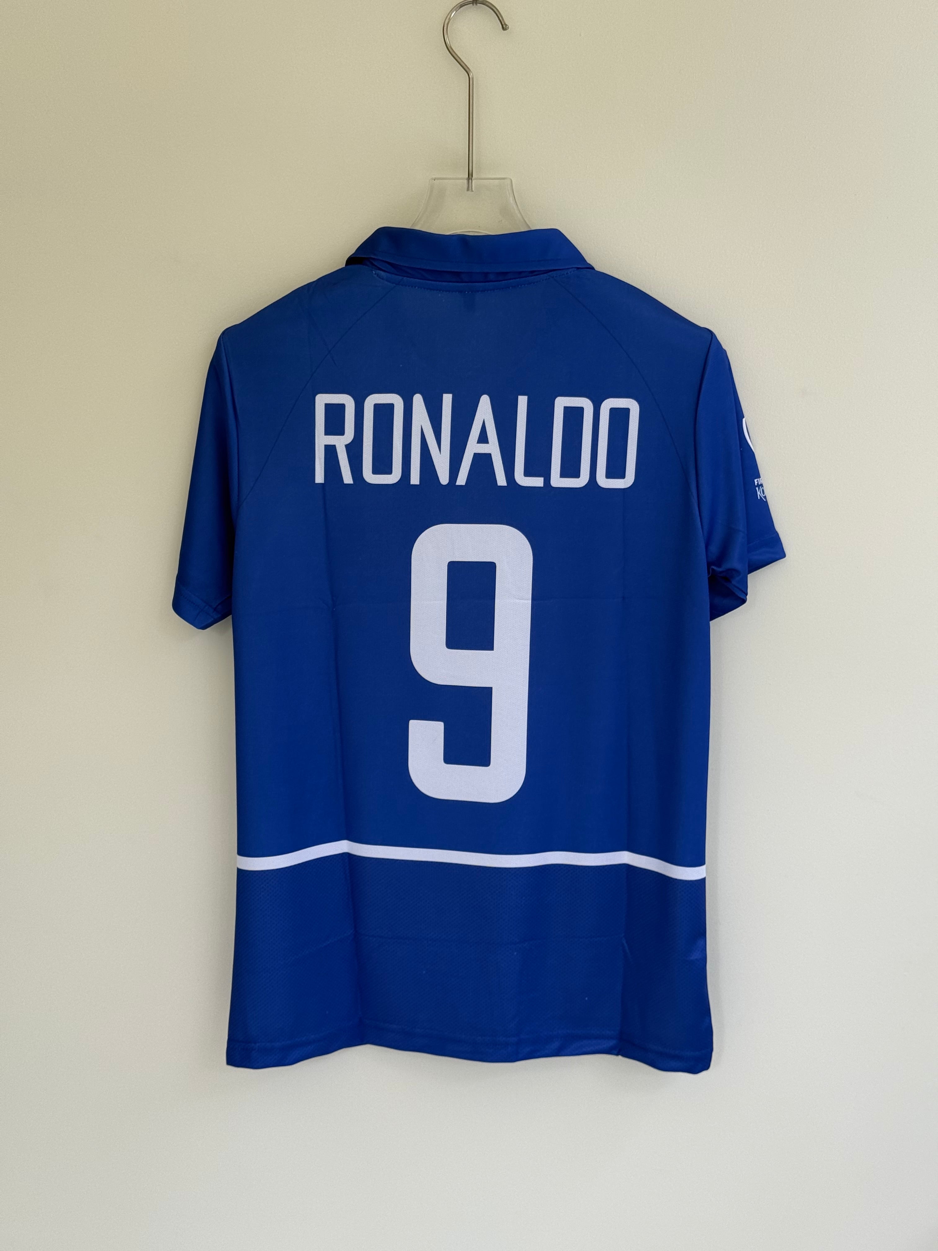 RONALDO BRAZIL 2002 AWAY KIT POLO EMBROIDERY – Gully Sports India