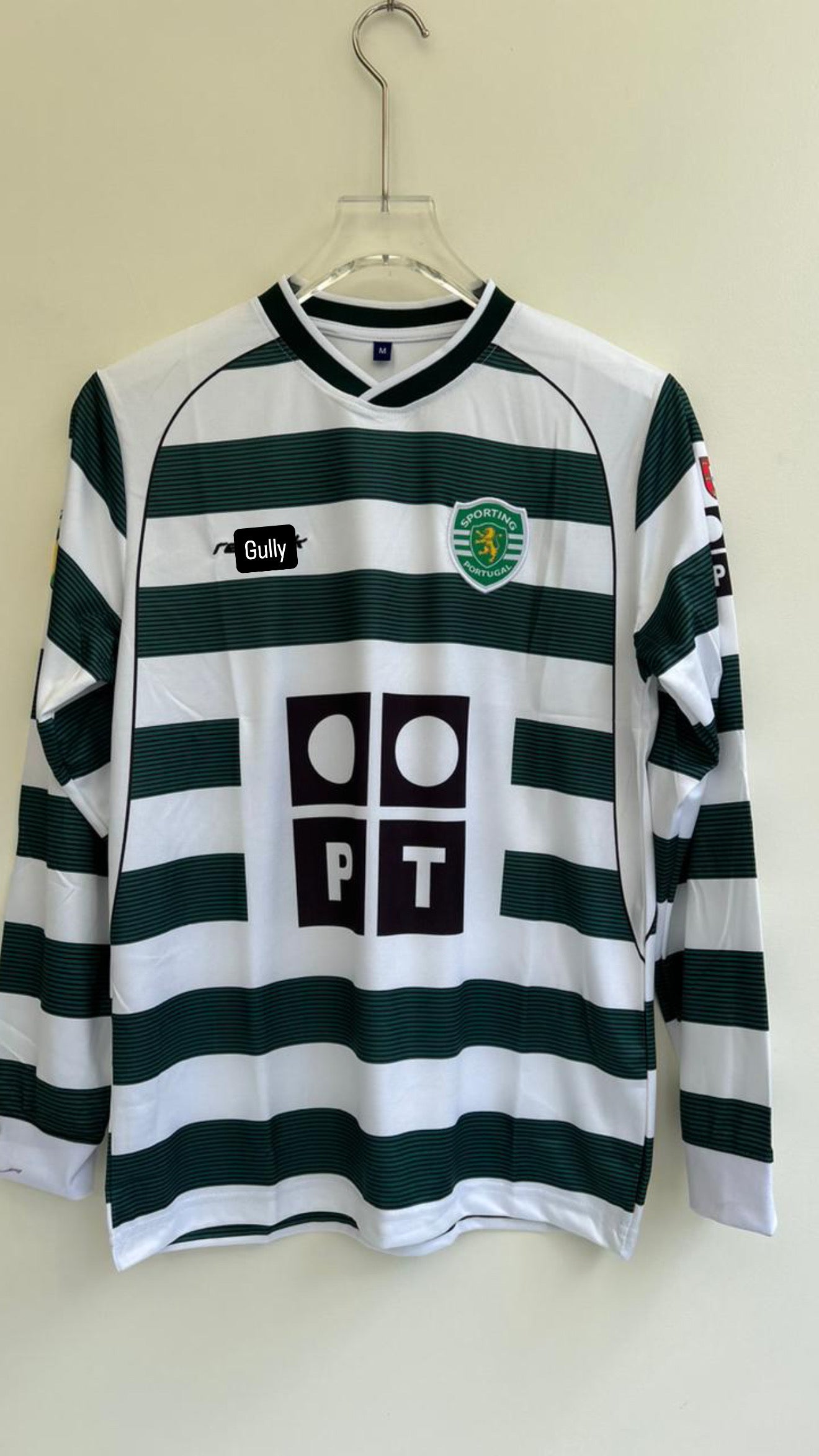 RONALDO SPORTING HOME  KIT FULL SLEEV EMBROIDERY