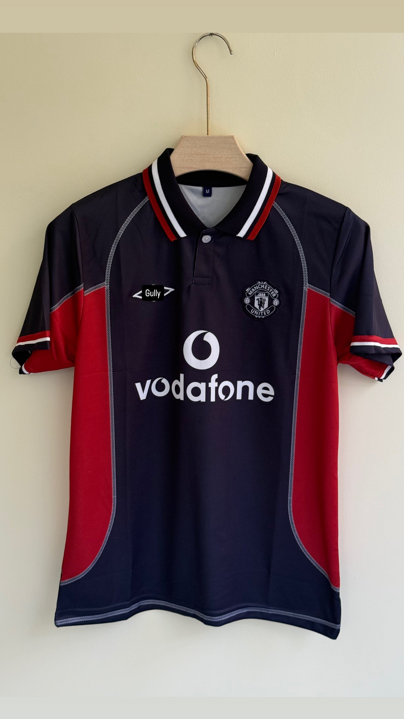 BECKHAM UNITED 2000/01 THIRD KIT POLO EMBROIDERY