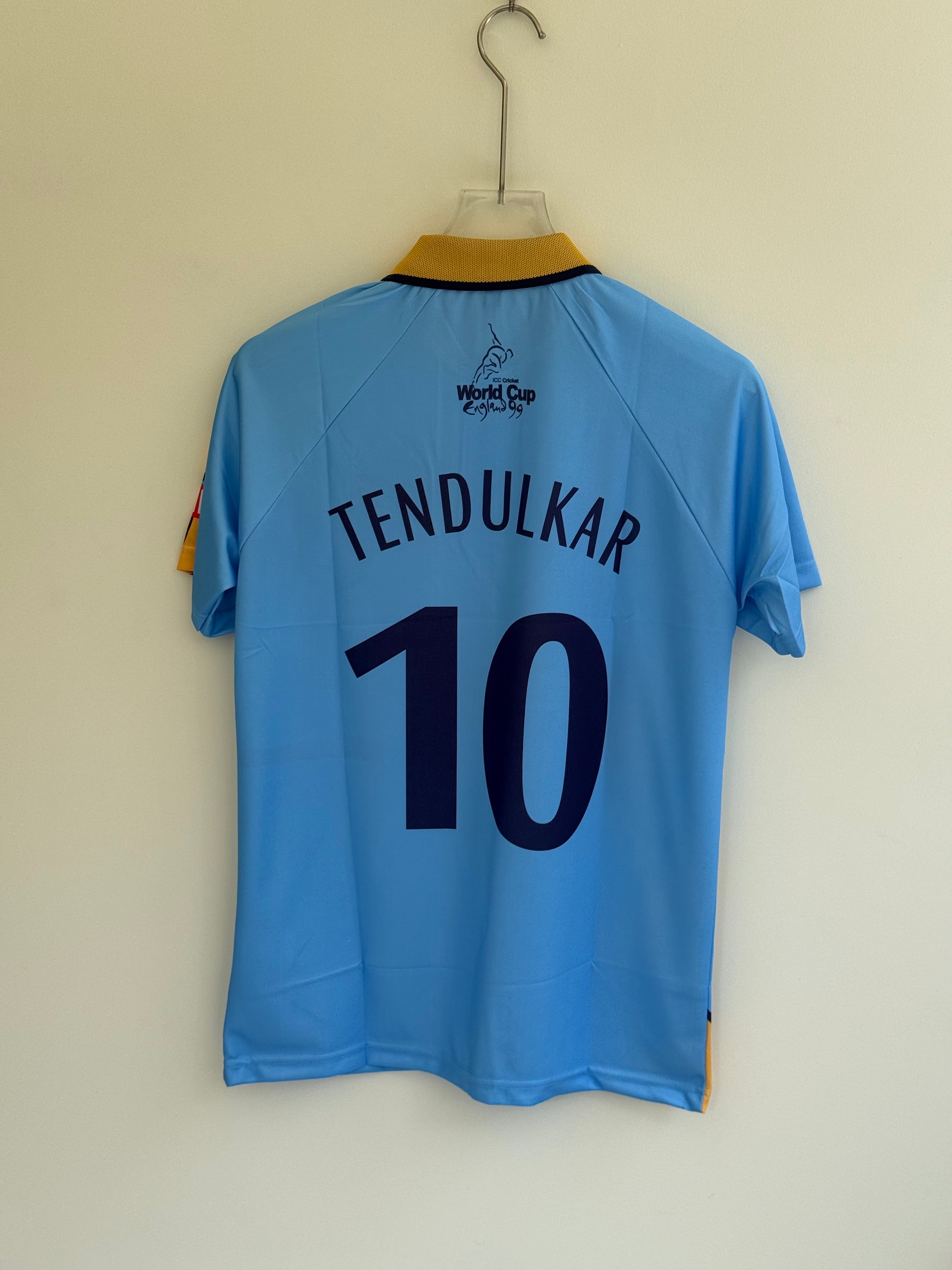 SACHIN TENDULKAR 1999 WORLD CUP INDIAN JERSEY POLO EMBROIDERY