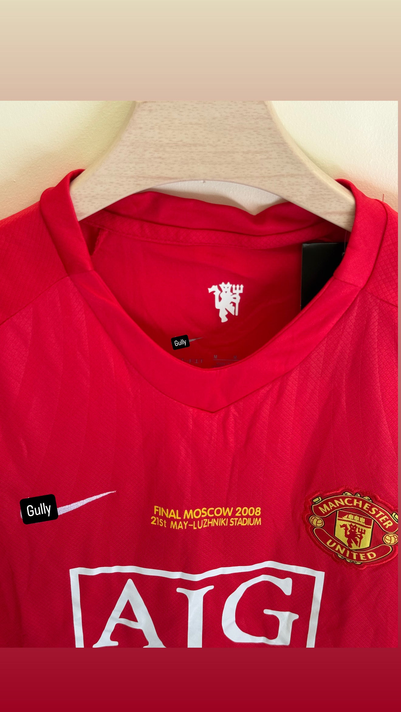 MANCHESTER UNITED 2008 HOME KIT MASTER QUALITY EMBROIDERY