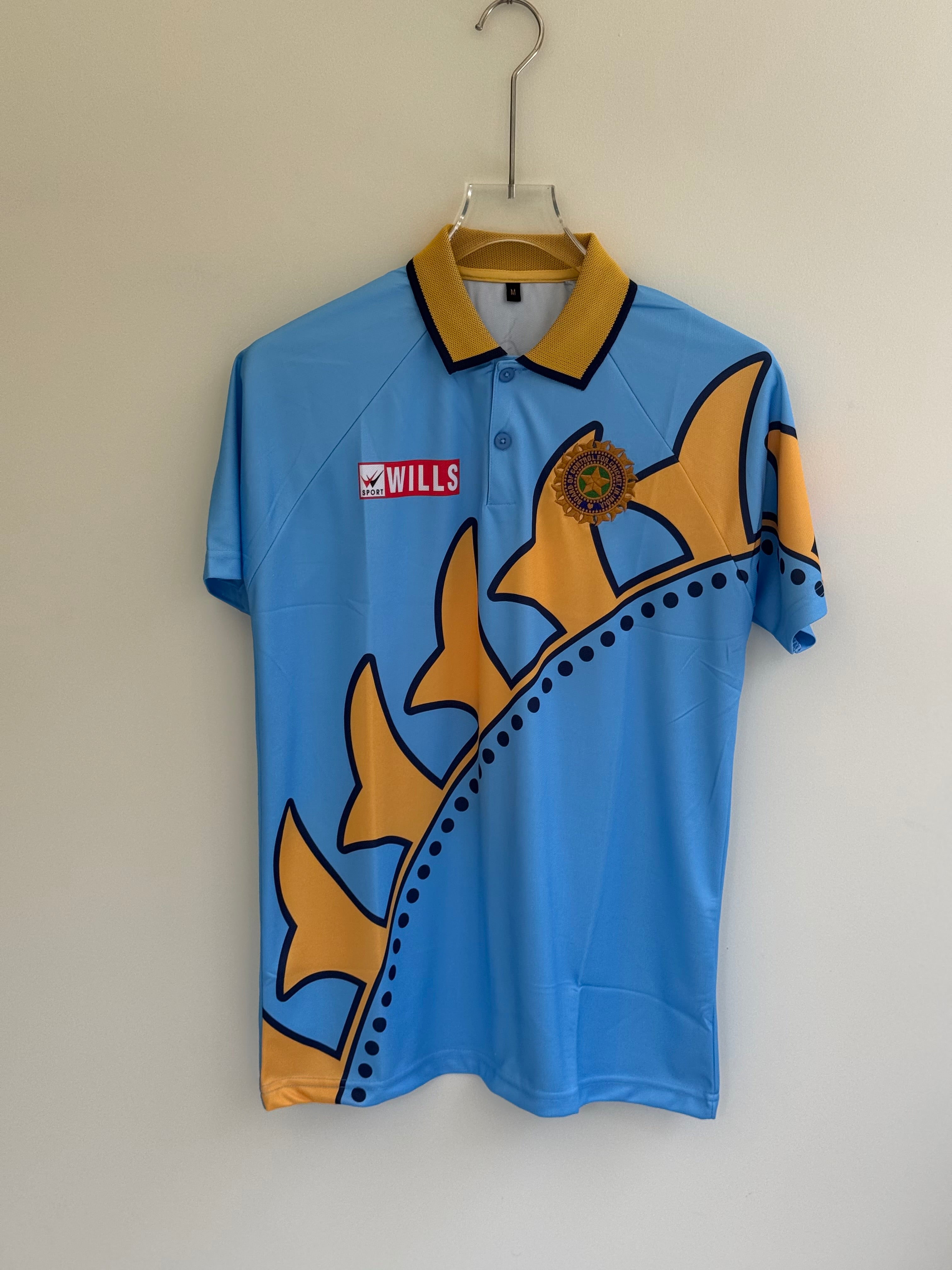 SACHIN TENDULKAR 1999 WORLD CUP INDIAN JERSEY POLO EMBROIDERY