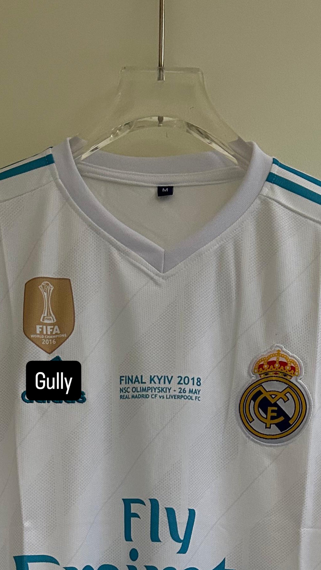 RONALDO REAL MADRID 2017/18 HOME KIT EMBROIDERY