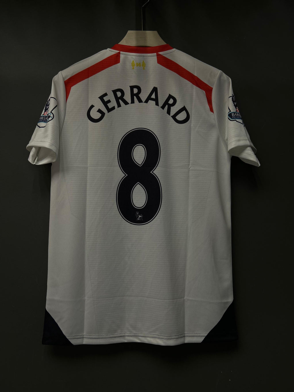 GERRARD LIVERPOOL 2013/14 AWAY KIT EMBROIDERY