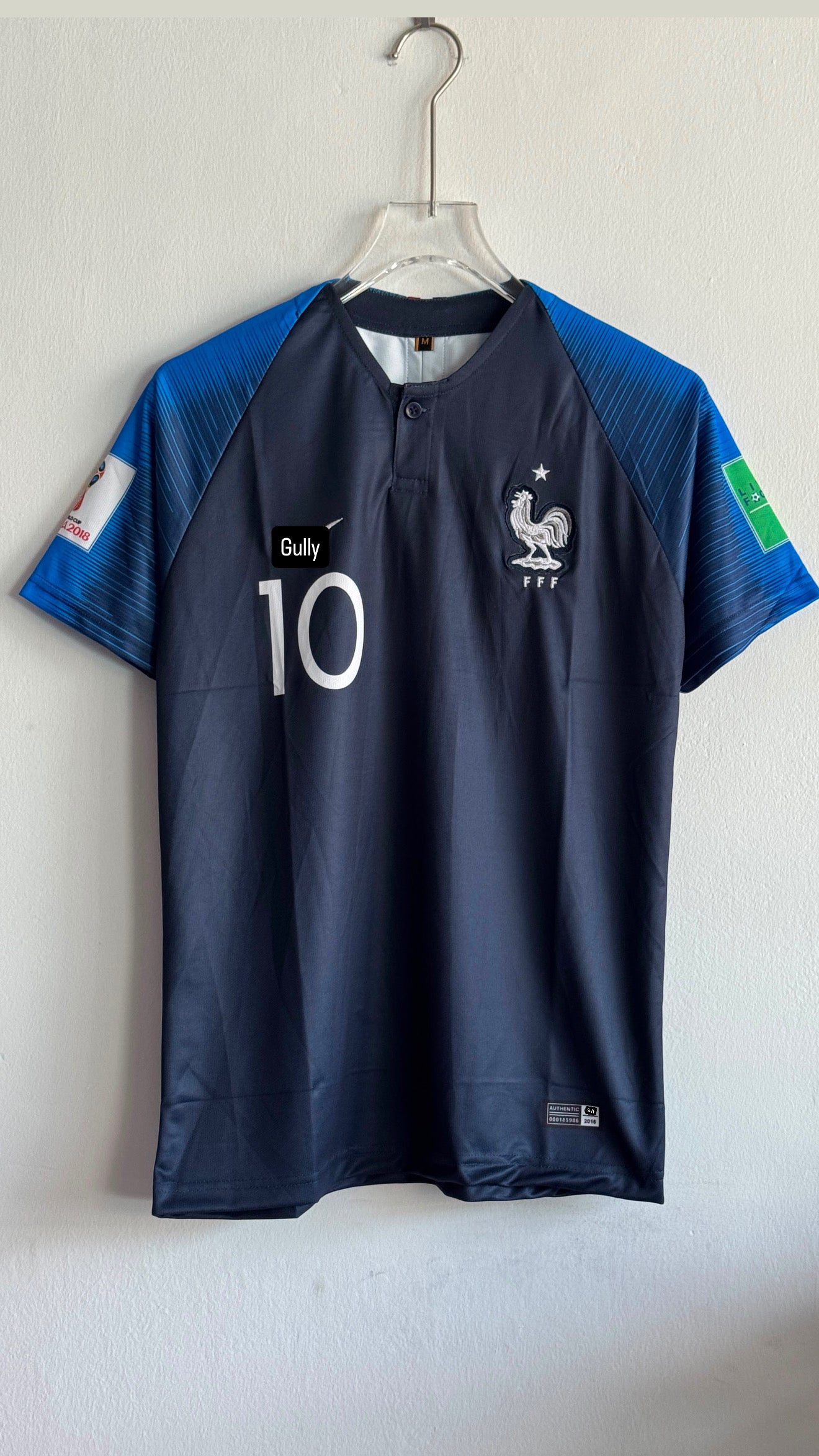MBAPPE FRANCE 2018 WORLD CUP HOME KIT EMBROIDERY