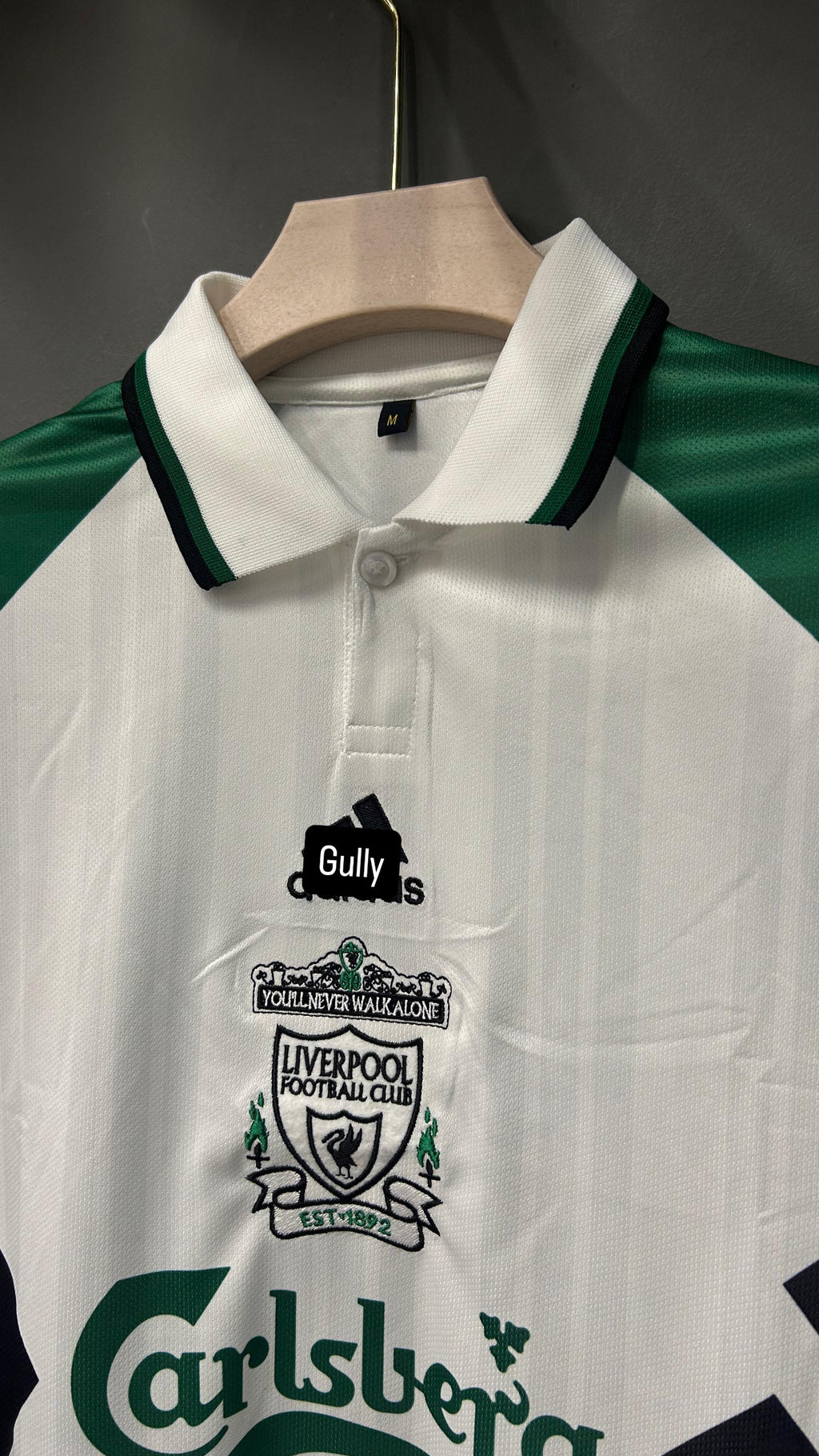 TORRES LIVERPOOL 1993/94 AWAY POLO EMBROIDERY