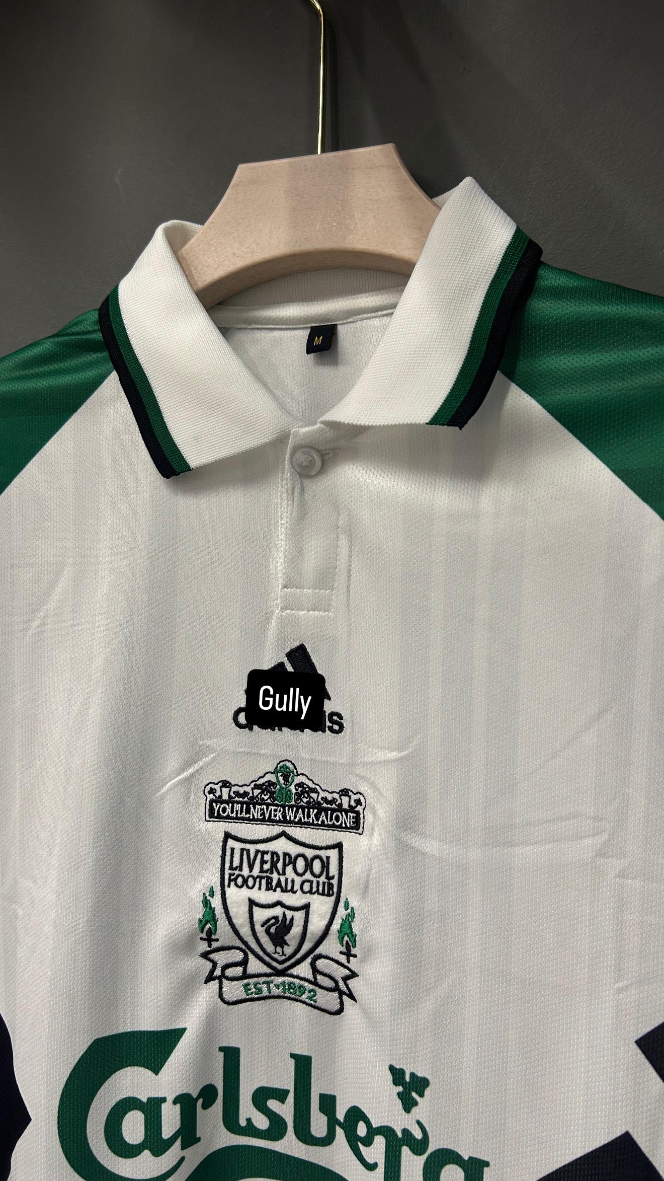 TORRES LIVERPOOL 1993/94 AWAY POLO EMBROIDERY