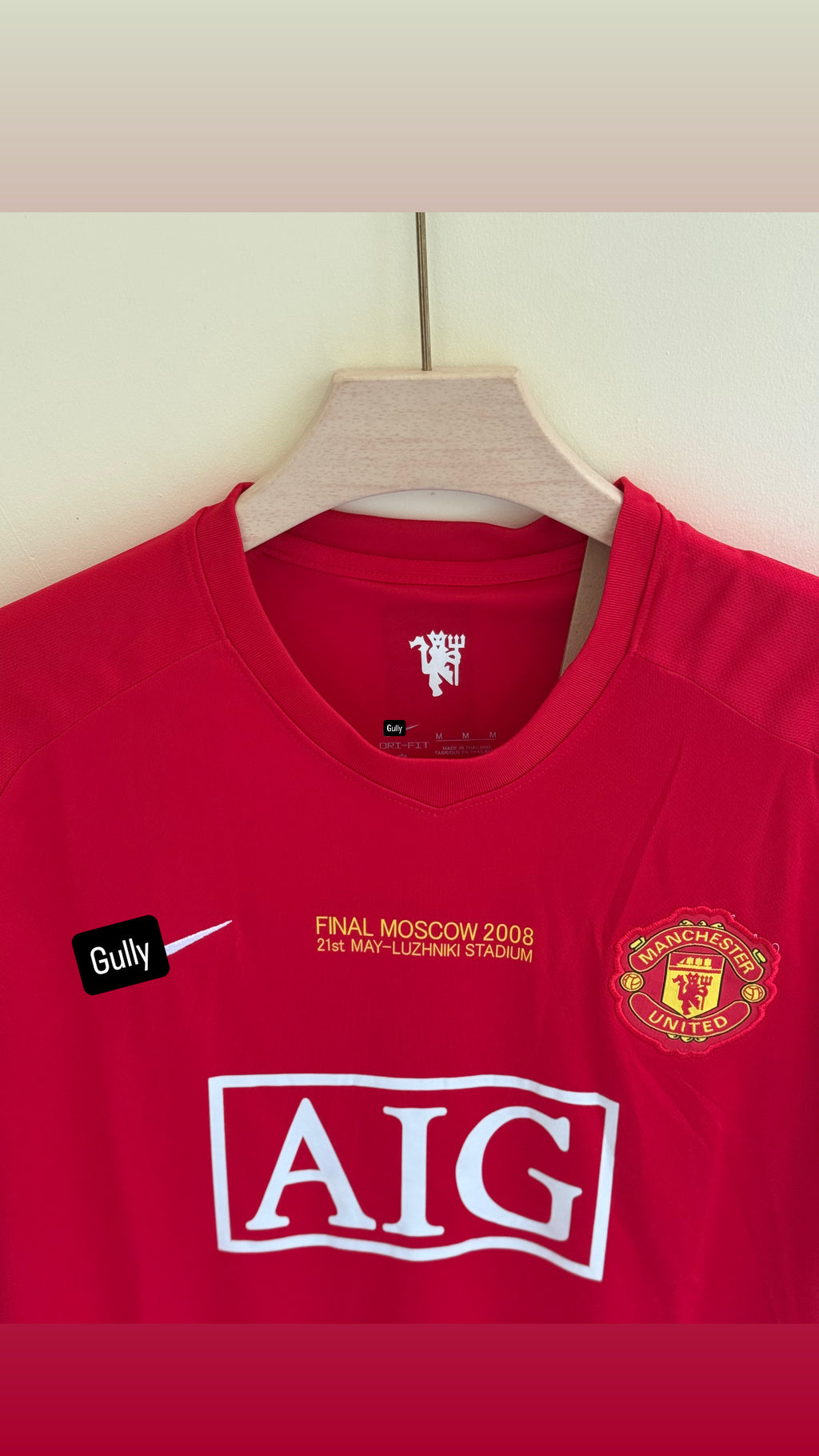 MANCHESTER UNITED 2008 HOME KIT MASTER QUALITY EMBROIDERY
