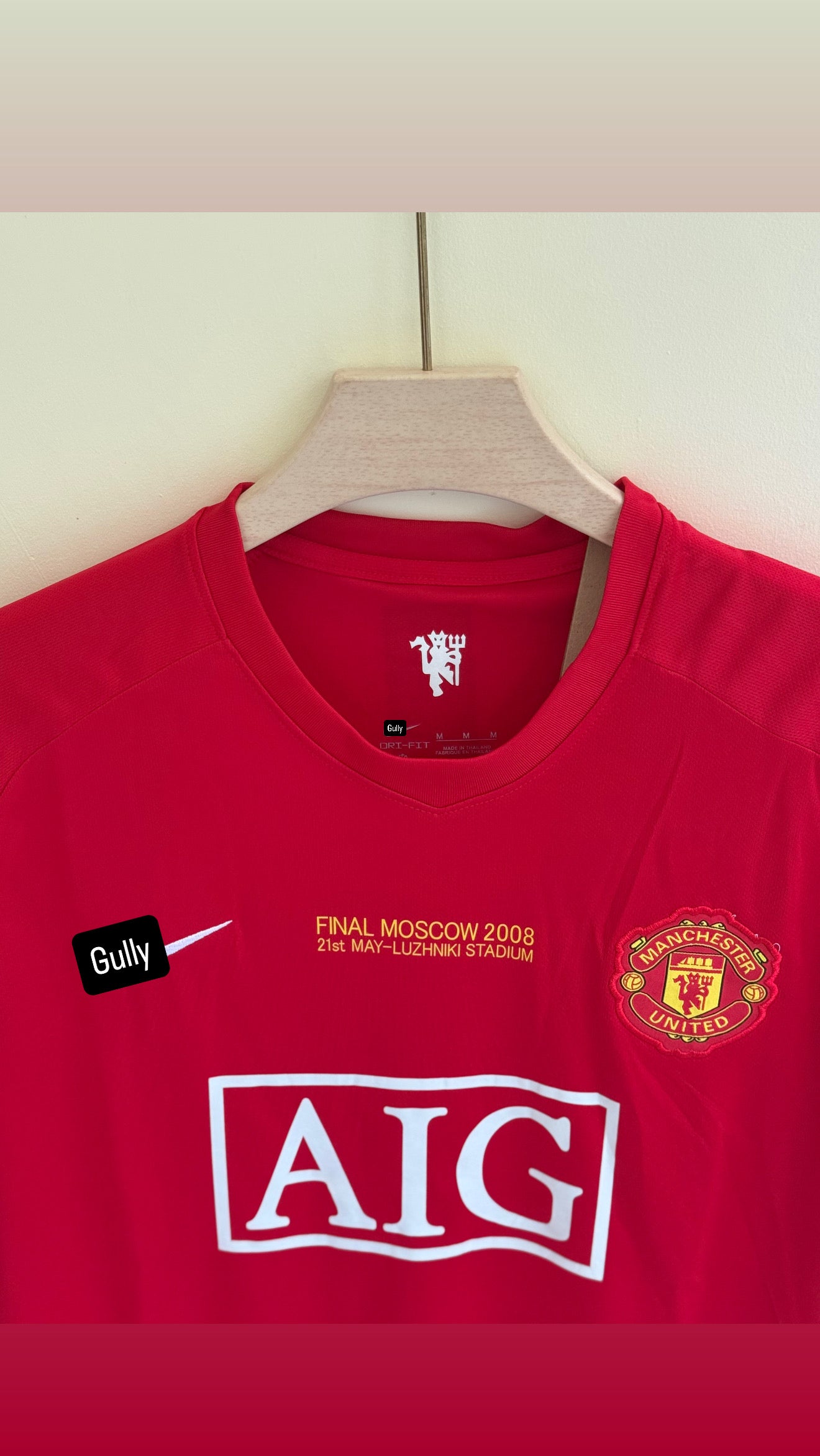 MANCHESTER UNITED 2008 HOME KIT MASTER QUALITY EMBROIDERY