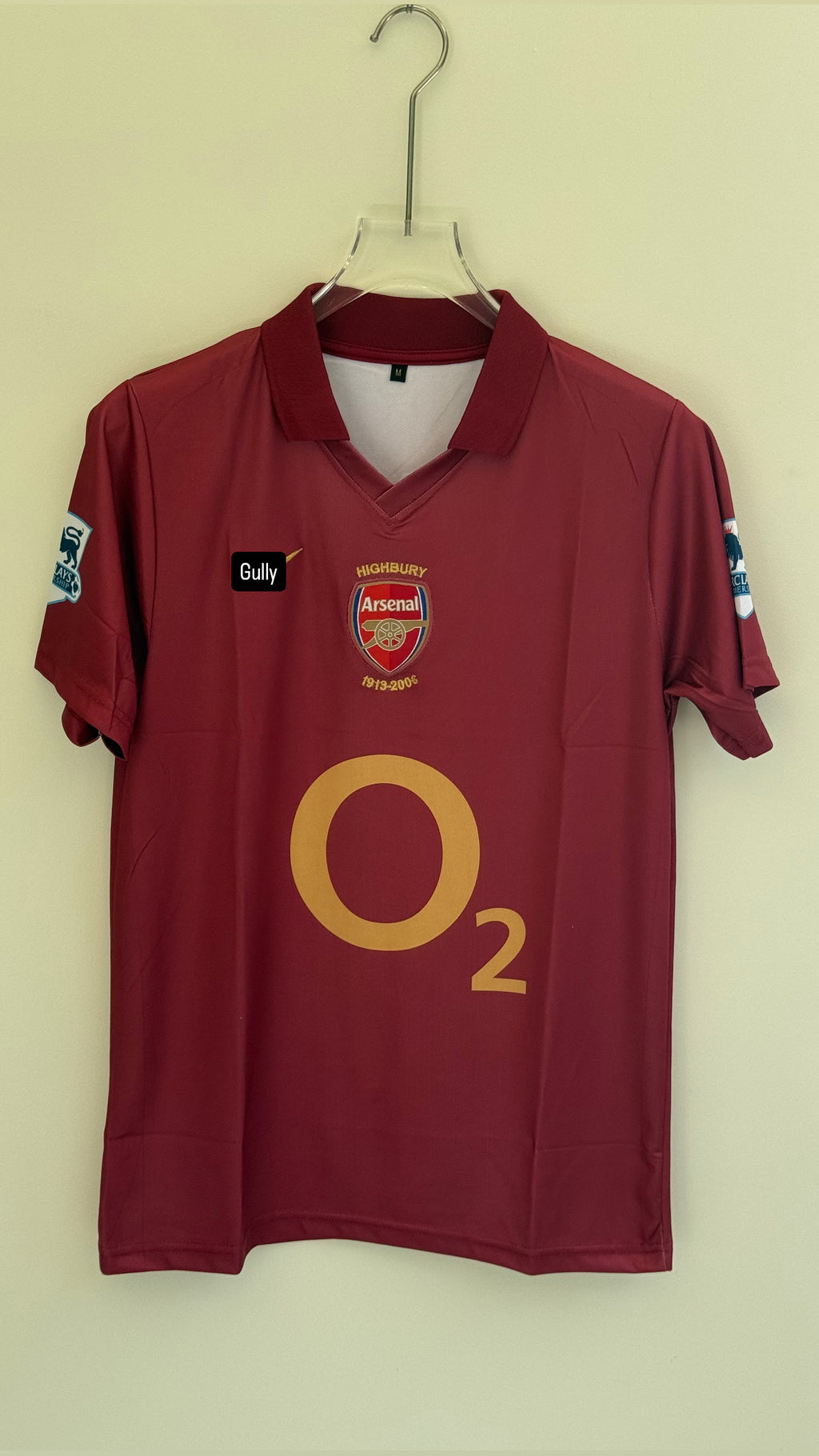 HENRY ARSENAL 2005/06 HOME KIT POLO EMBROIDERY